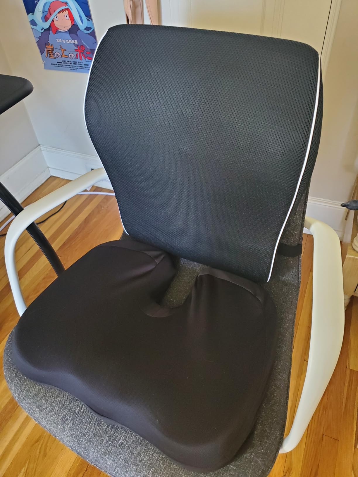 Lumbar Support Pillow for Office Chair, Back Support Pillow with Mesh Cover customer photo 1