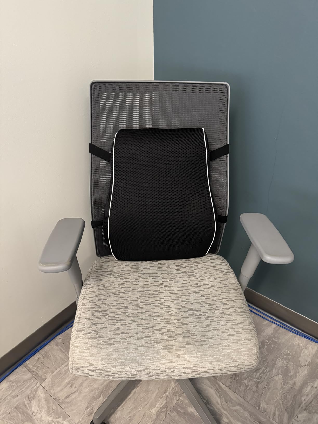 Lumbar Support Pillow for Office Chair, Back Support Pillow with Mesh Cover customer photo 2