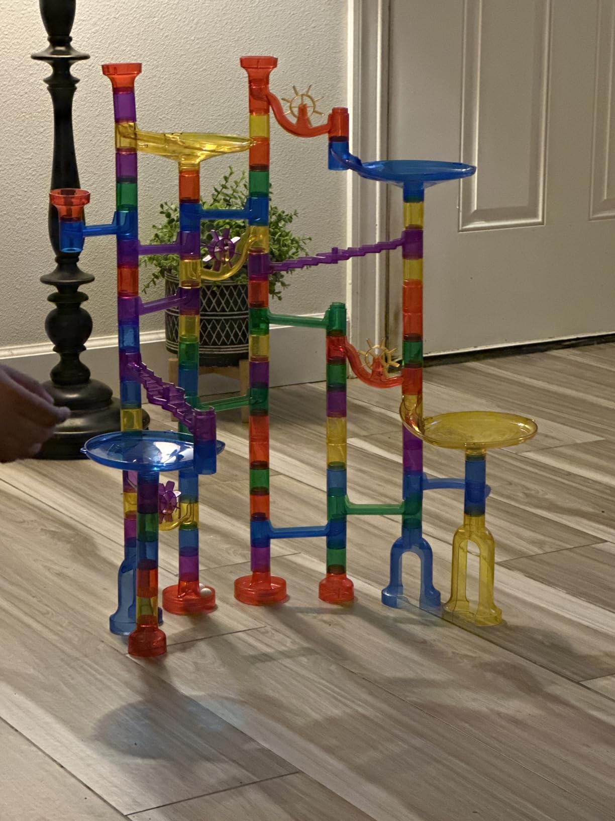 Magicfly Marble Run, 127 Pcs Marble Runs for Kids, Glass Marbles for Kids customer photo 1