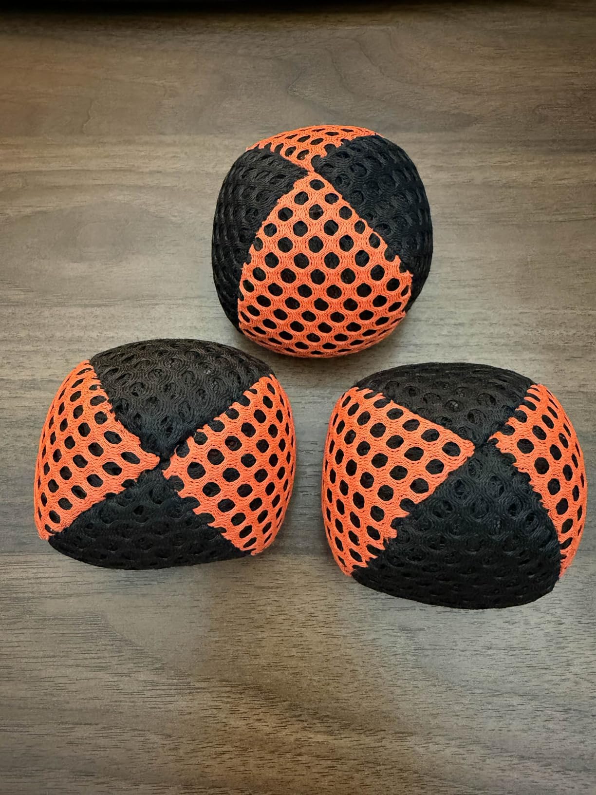 speevers Juggling Balls for Beginners and Professionals Set of 3, Juggling Bean Bags 14 Colors Available, 2 Layers of Net and Carry Case, Original Xballs Juggling Balls (Black - White, 4.2 oz) customer photo 1