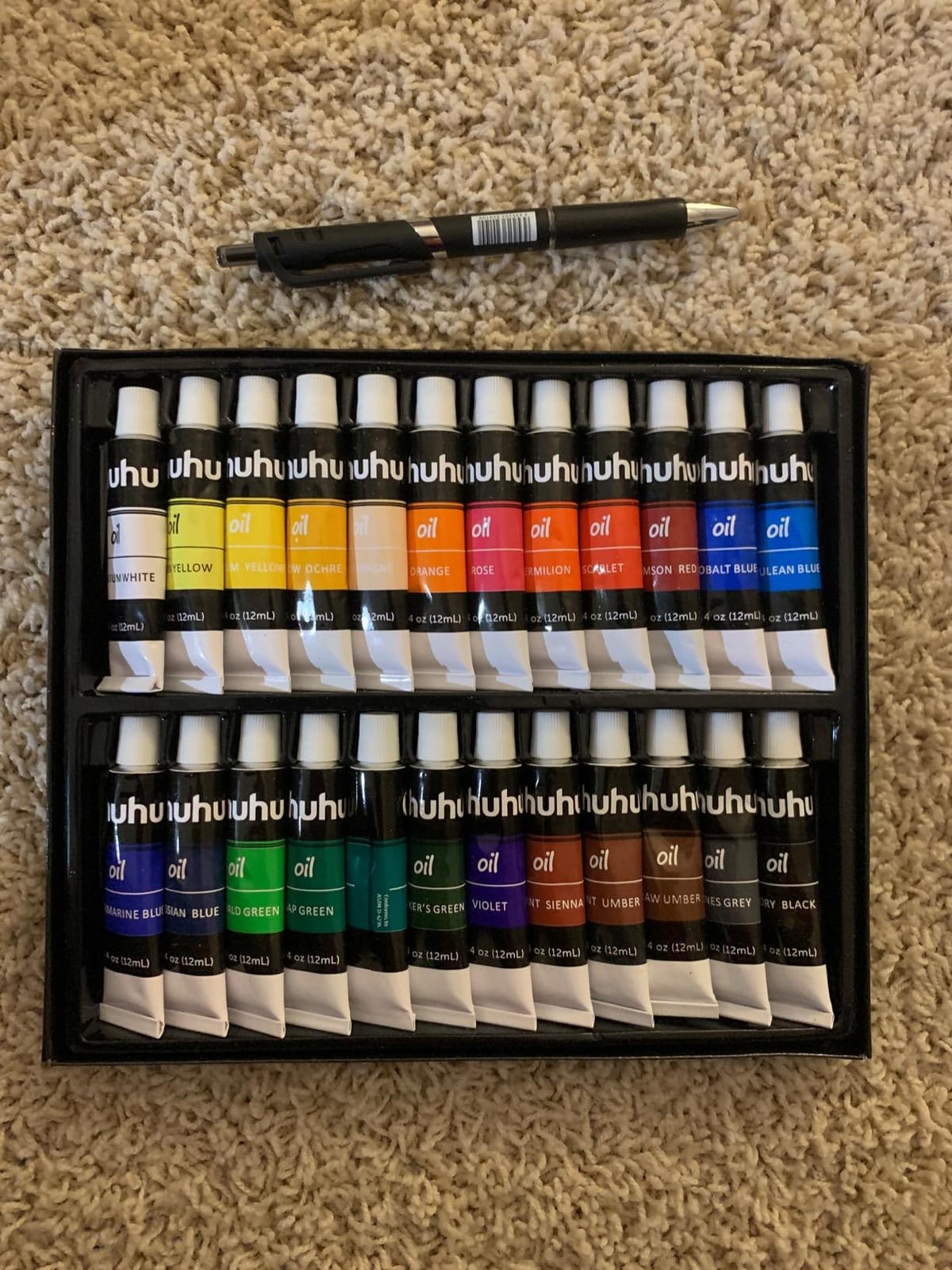 Ohuhu Oil Paint Set, 24 Oil-Based Colors, 12ml/0.42oz x 24 Tubes Non-Toxic customer photo 2
