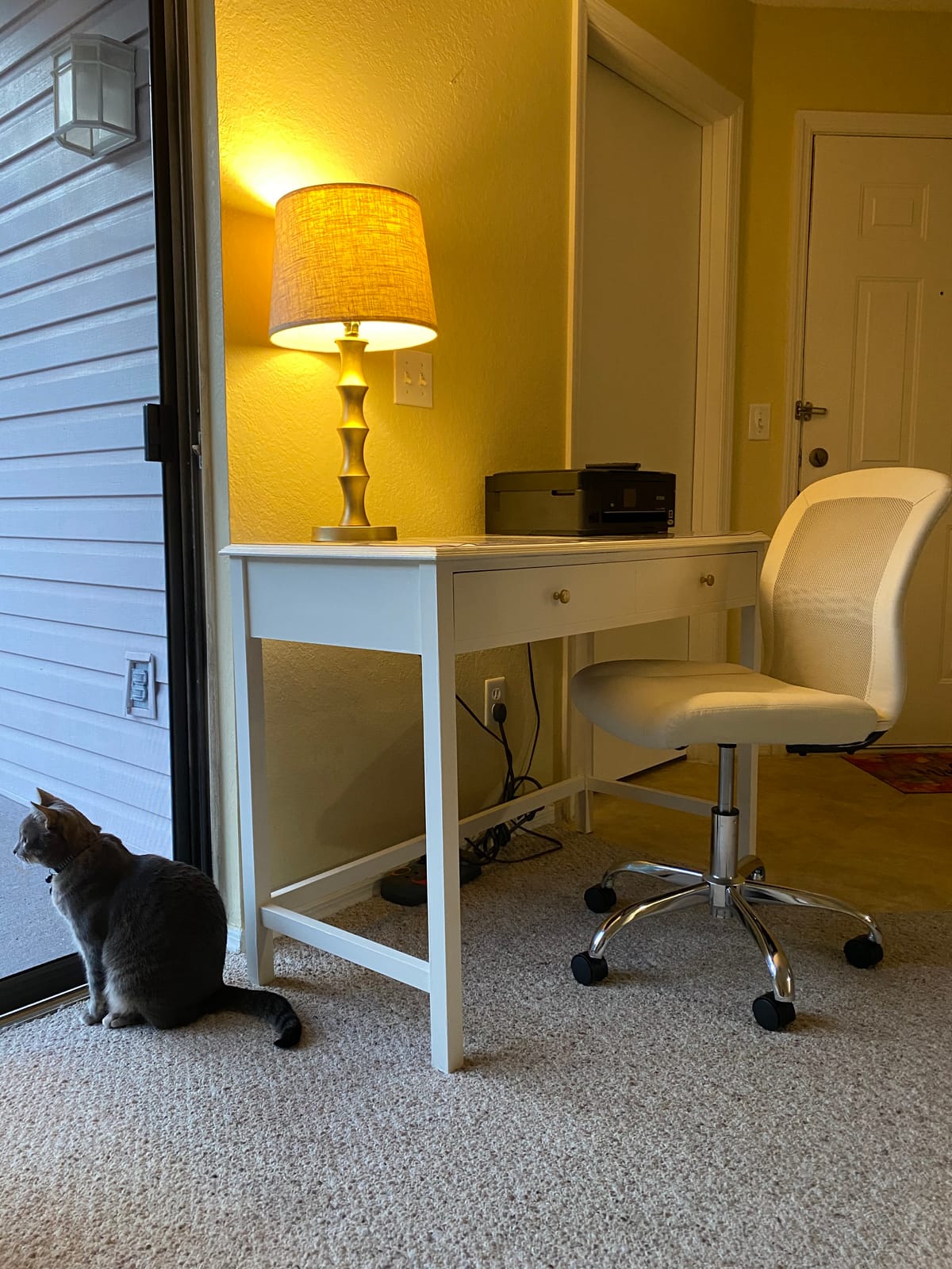 Serta Armless Small Home Desk Chair with Wheels, Ergonomic Mesh Back Chair customer photo 2
