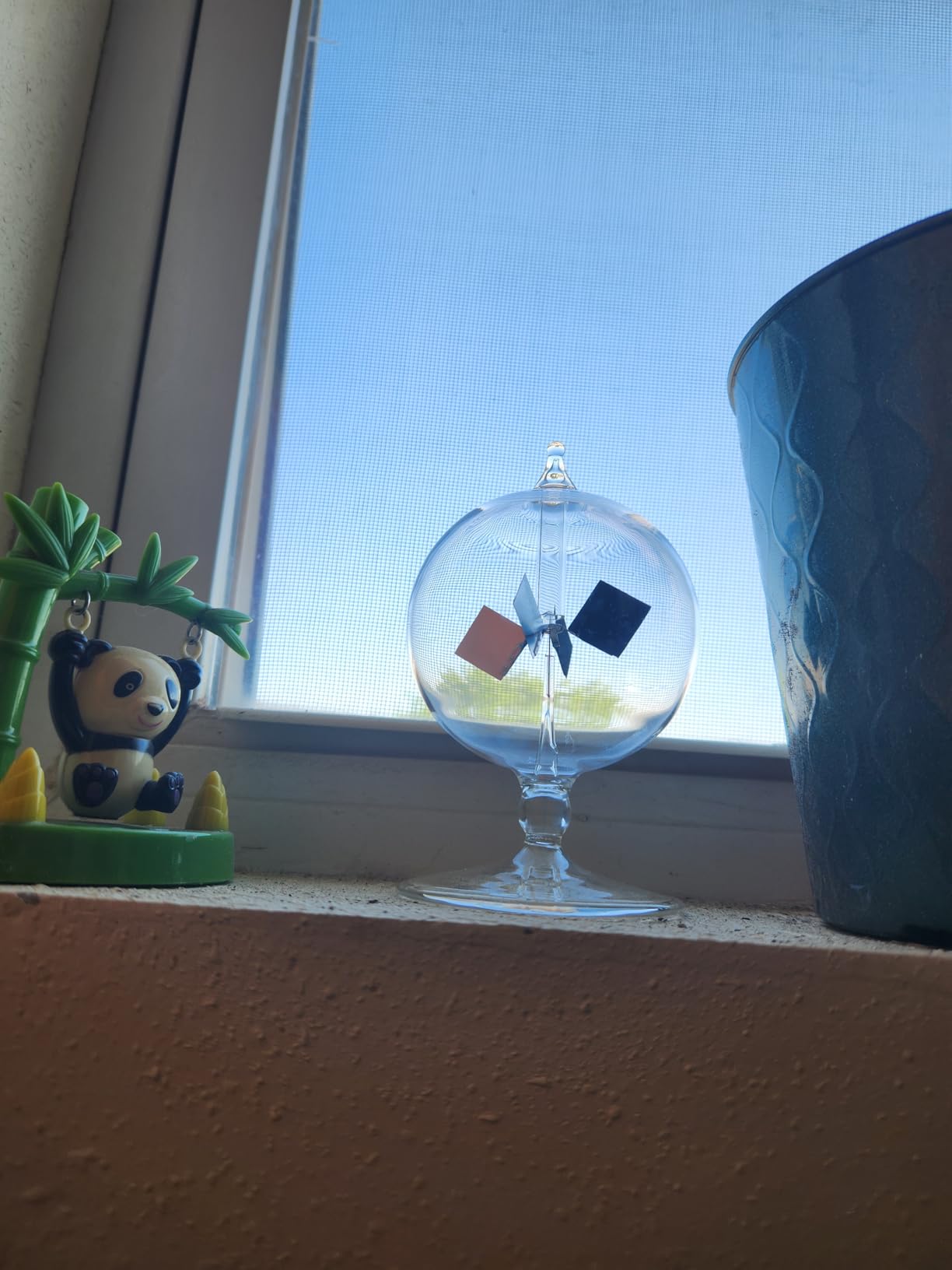 Clear Solar Power Crookes Radiometer Sun Light Energy Glass Windmill Spinning Vanes customer photo 1