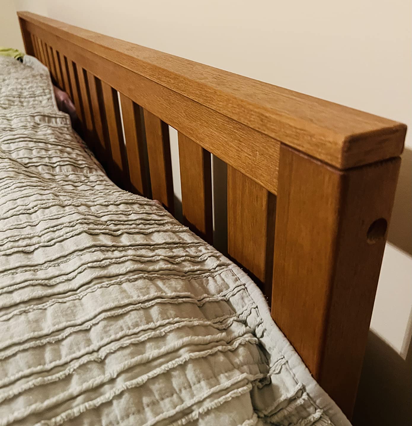 Zinus Alexia Solid Wood Platform Bed Frame with Headboard, King customer photo 1