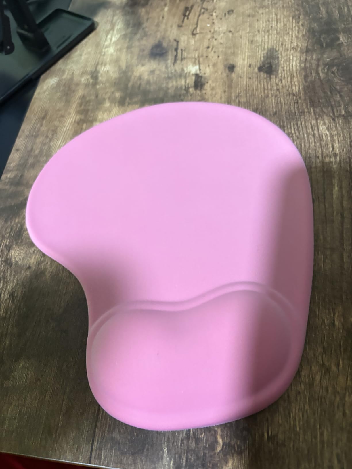 Office Mousepad with Gel Wrist Support - Ergonomic Gaming Desktop Mouse Pad Wrist Rest - Design Gamepad Mat Rubber Base for Laptop Computer -Silicone Non-Slip Special-Textured Surface (01Pink) customer photo 1