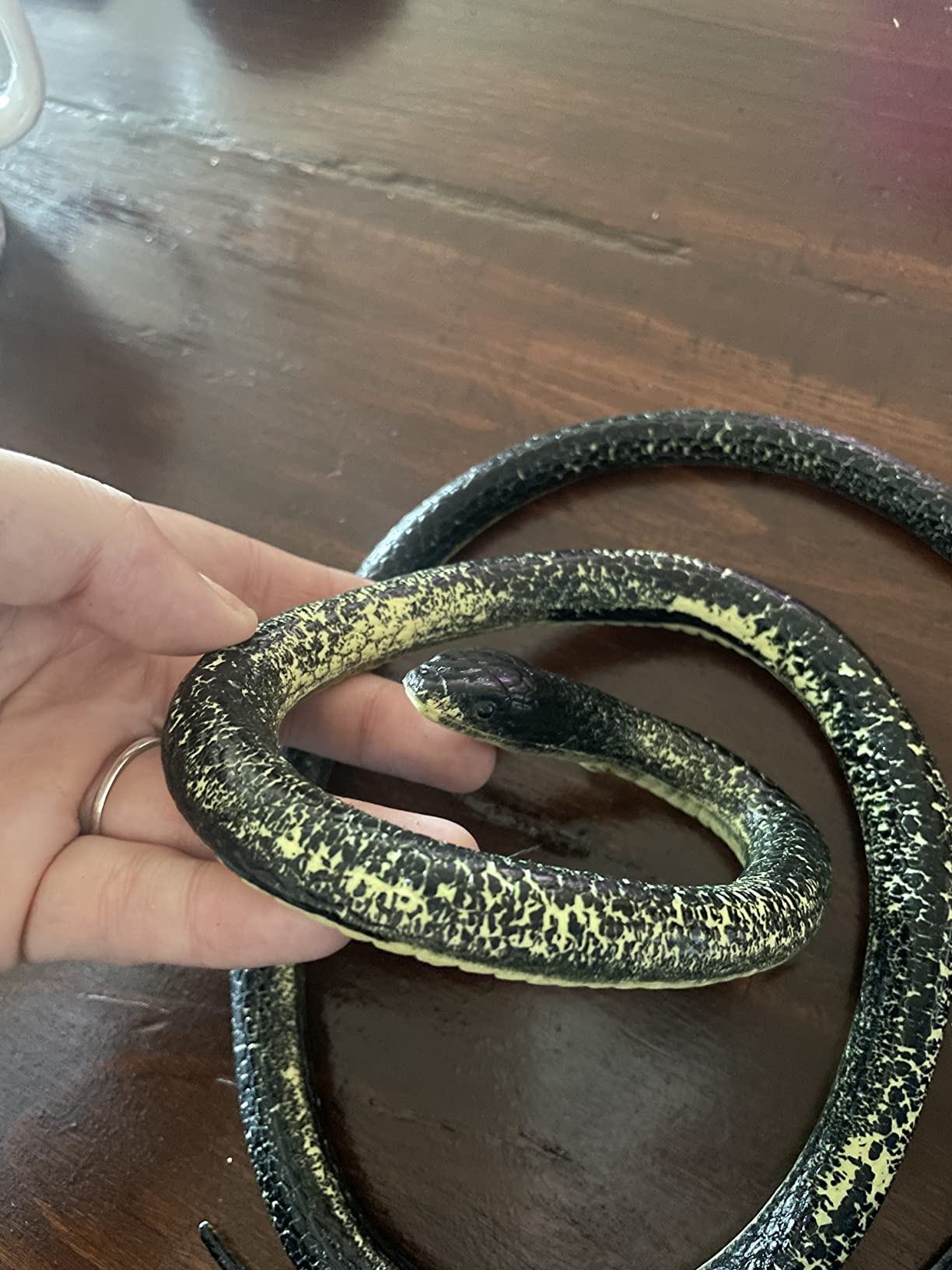 Realistic Rubber Fake Snake Toy 50 Inch Mamba for Garden Props customer photo 2