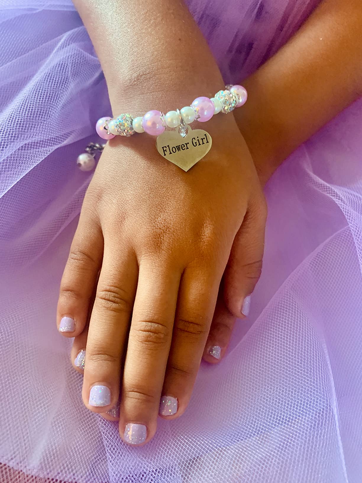 LParkin Flower Girl Bracelet Flowergirl Pearl Bracelet Flowergirl Gift Jewelry customer photo 1