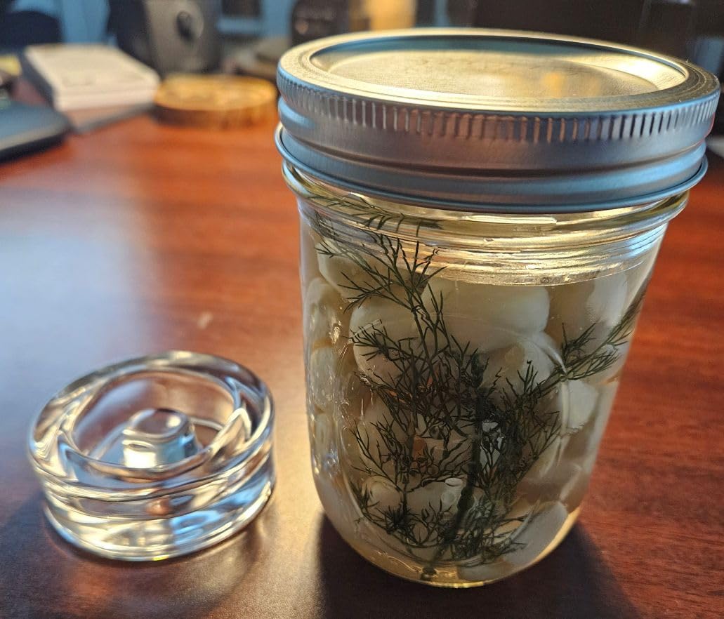 4-Pack of Fermentation Glass Weights with Easy Grip Handle for Wide Mouth Mason Jars customer photo 2