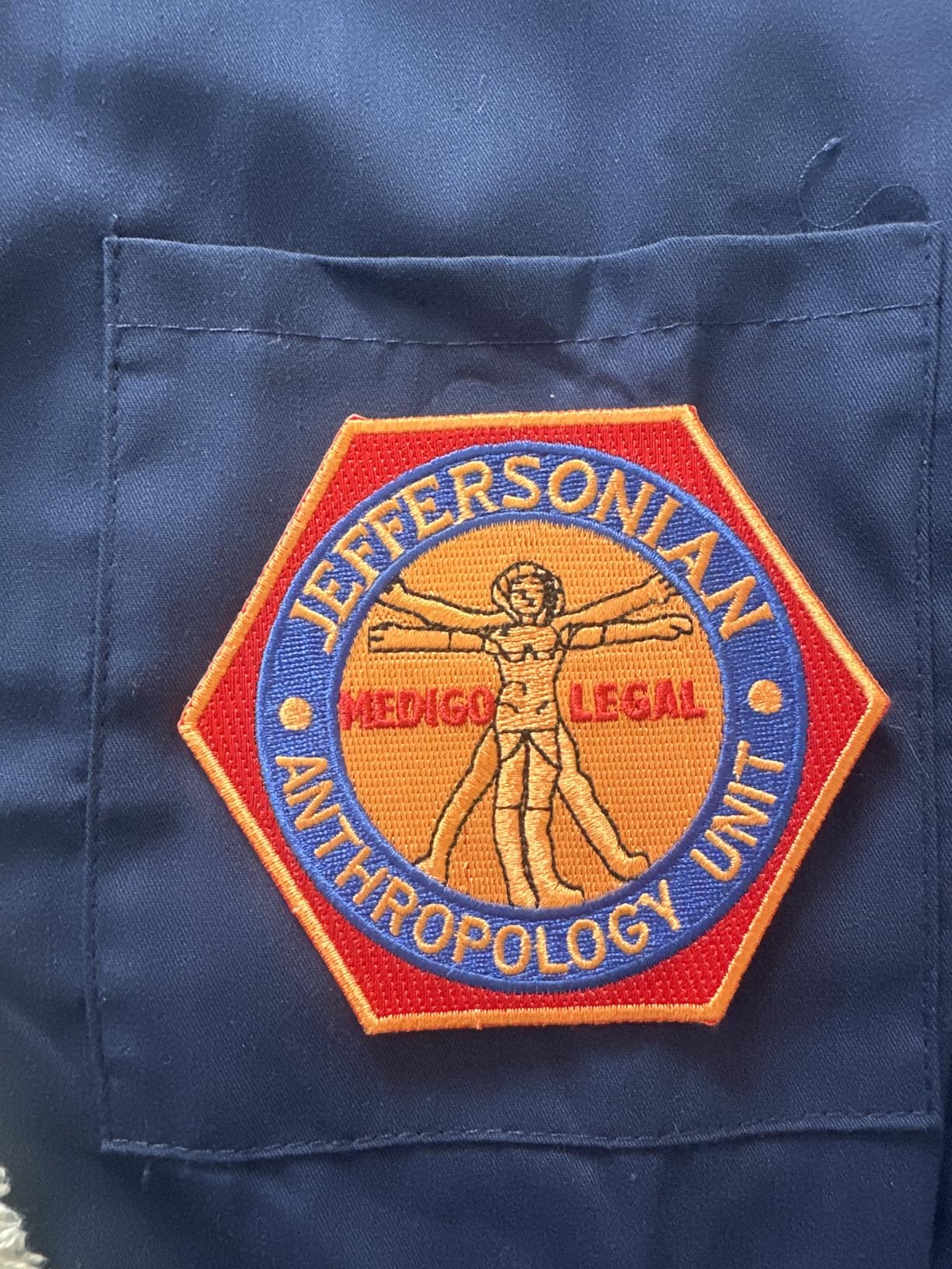 Bones TV Series Jeffersonian Anthropology Unit Embroidered Iron on Patch customer photo 1