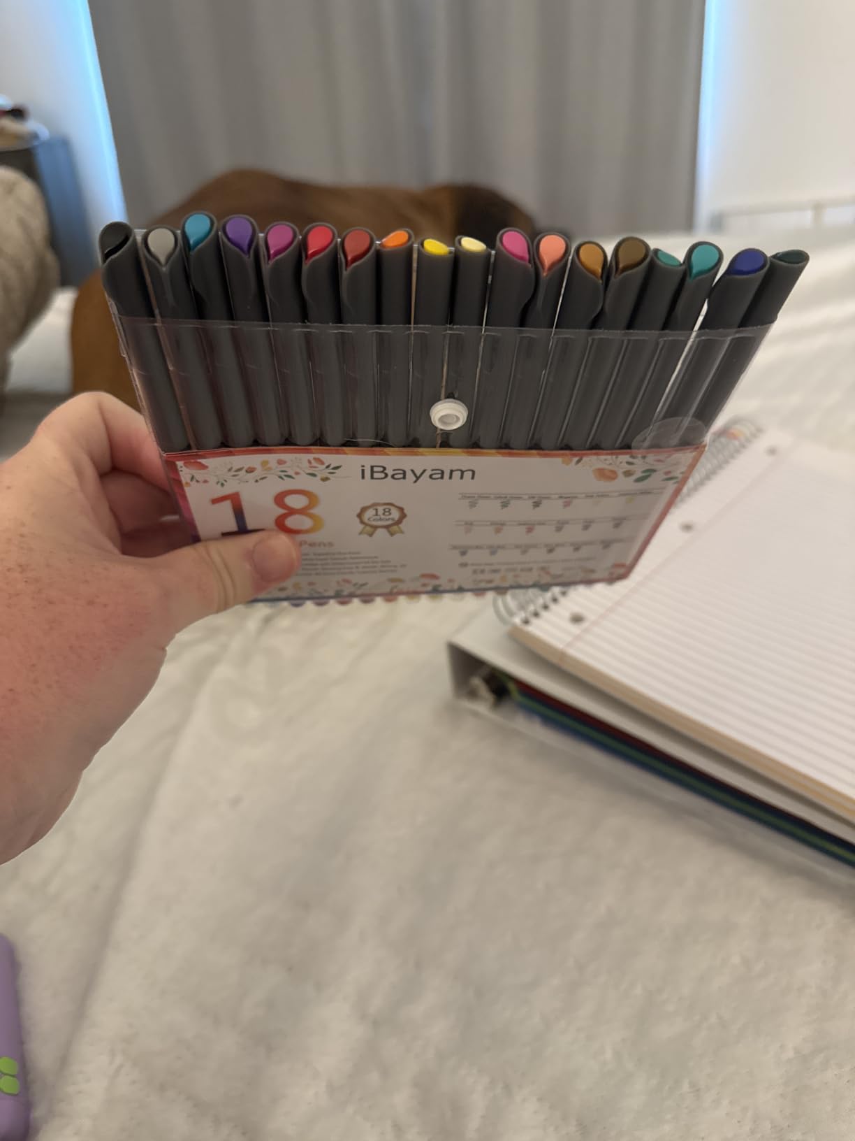 iBayam Journal Planner Fineliner Pens Fine Point 0.38mm, Cute School Office | 18 Vibrant Colors, Smooth Writing, Art Markers for Bullet Journaling Note-taking Scrapbooking Calendar, Drawing Sketching Pen customer photo 1