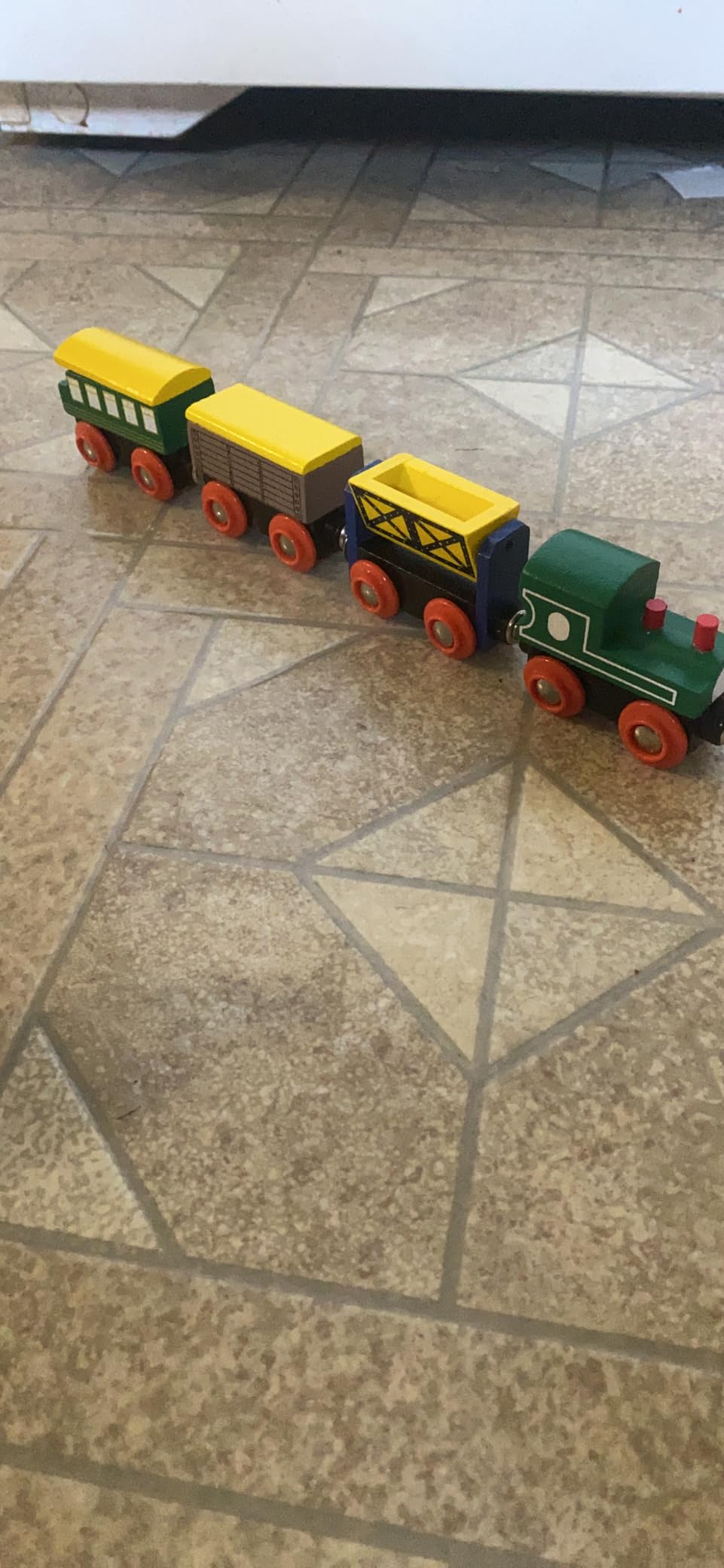 Wooden Train Set 12 PCS - Magnetic Train Toys Set for Toddlers Boy & Girl | Includes 3 Engines - Storage Gift Box - Compatible With All Major Brands - STEM Educational Toy - Gift for Ages 3-4-5-7 Years customer photo 1
