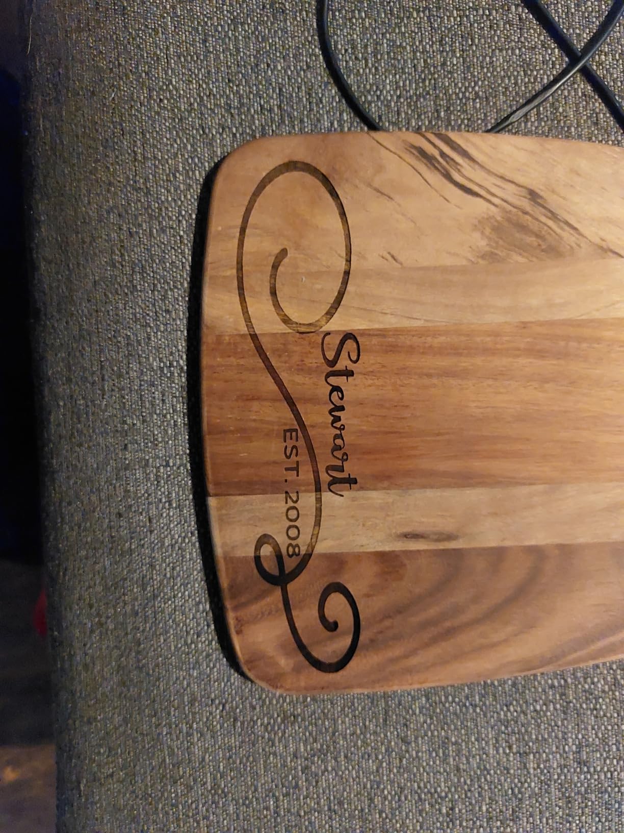 hecef Cheese Board set of 3,a Acacia Wood Cheese Plate, a Knife, a Fork, Charcuterie Board Platter Slate Serving Set for Appetizer Birthdays, Weddings, Housewarming (Cheese board with 2 knives) customer photo 1