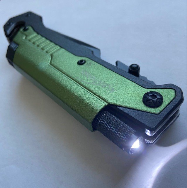 ALBATROSS Professional 6-in-1 Tactical Folding Pocket Knife, Green customer photo 2