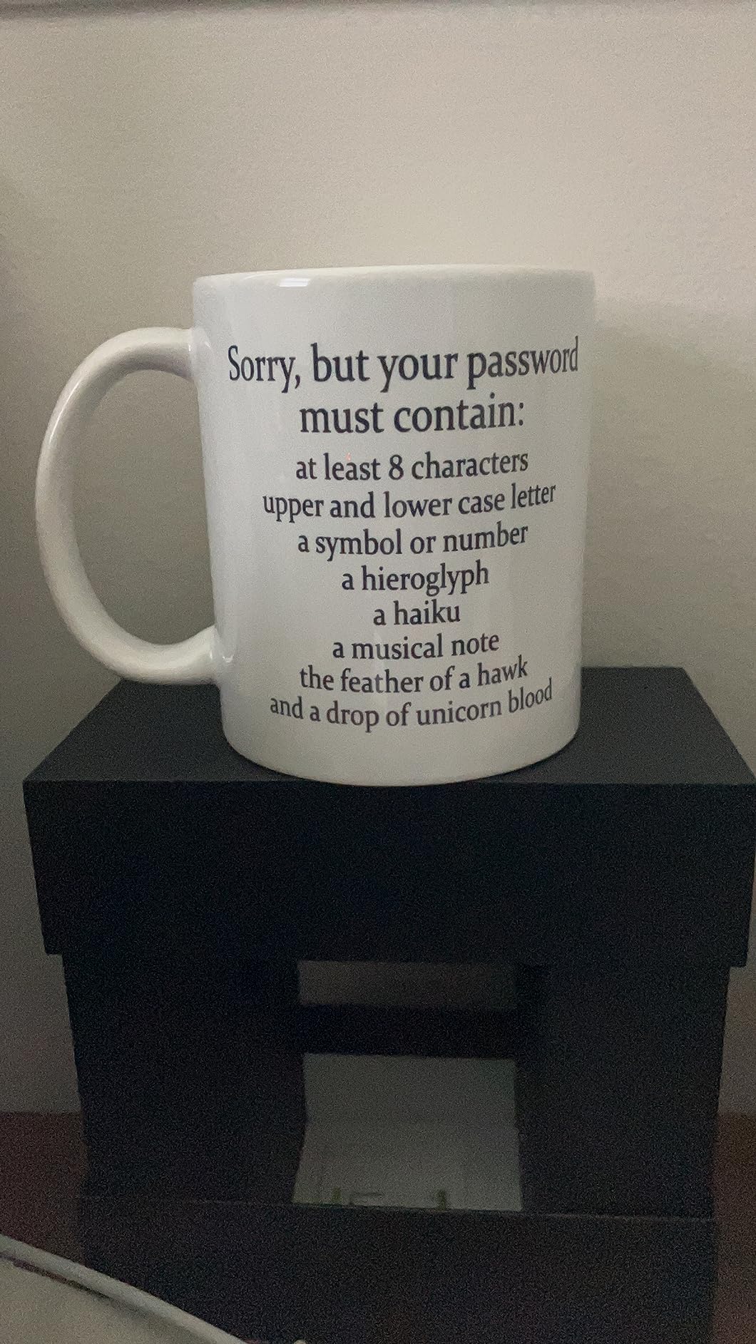 Sorry Your Password Must Contain Mug 11 Oz - Cybersecurity Funny Coffee Mug Gift For System Administrator Computer Scientist customer photo 1