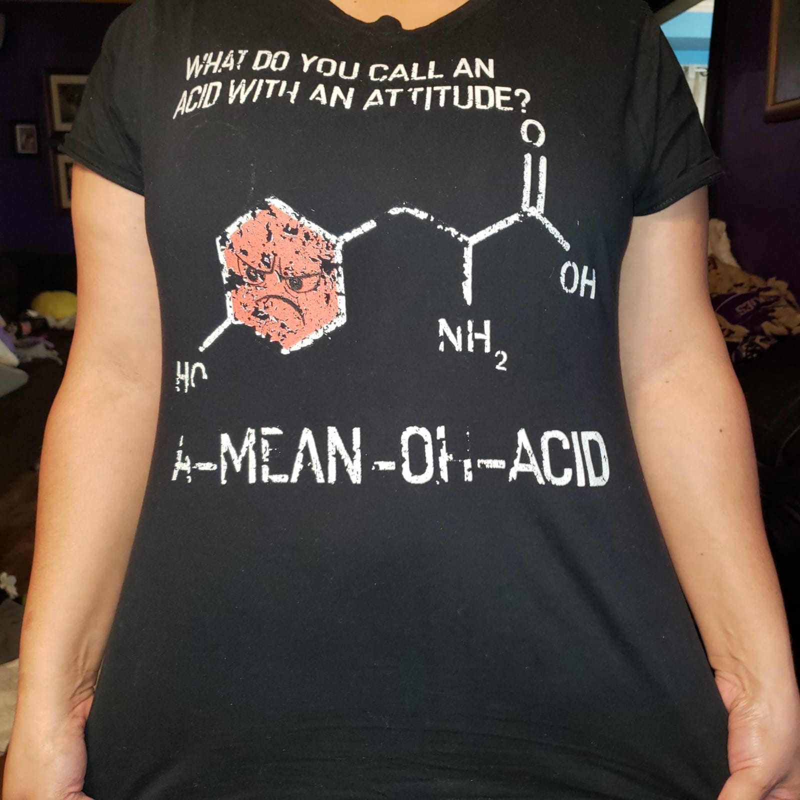Humor Nerdy Chemistry Gifts-Amino Acid for Women Men T-Shirt customer photo 1