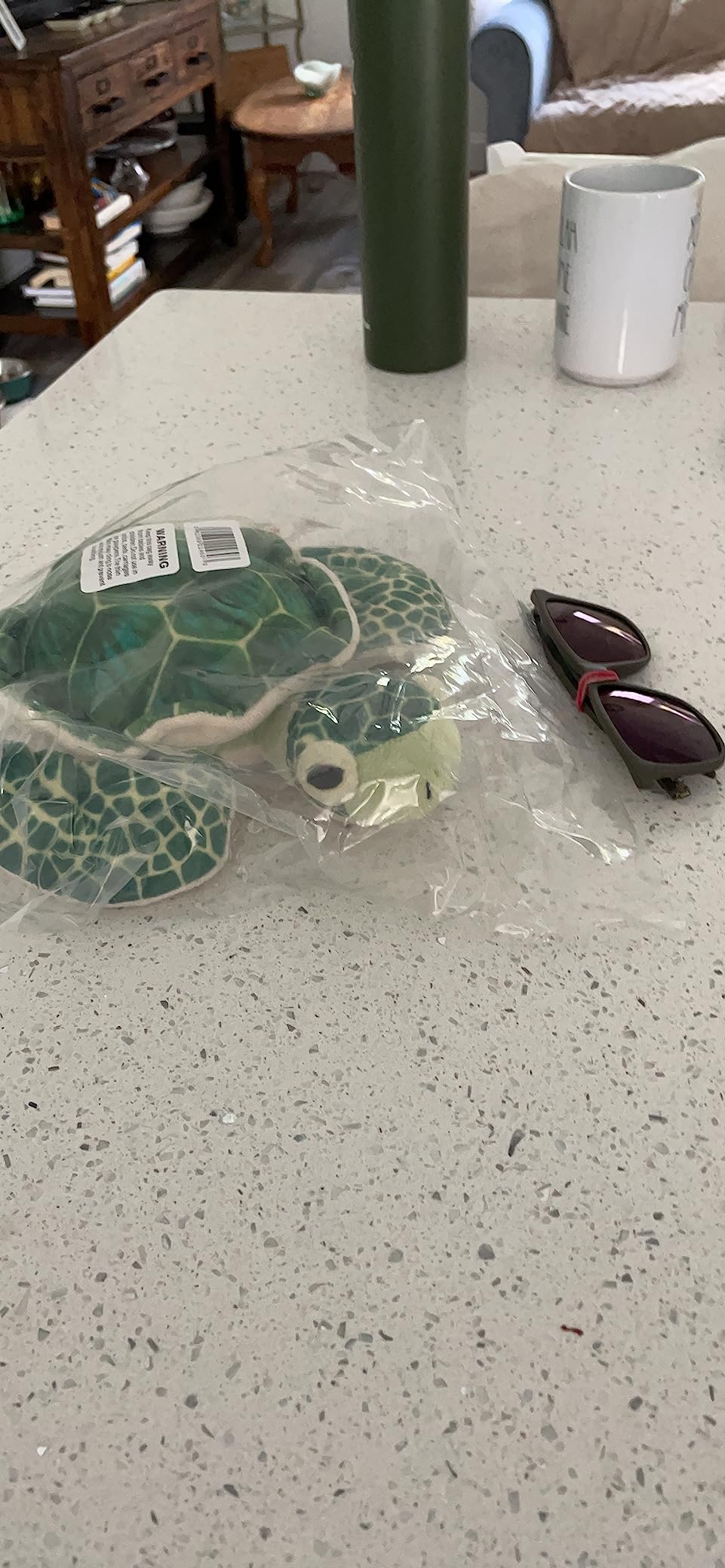 Wild Republic Sea Turtle Plush, Stuffed Animal, Plush Toy, Gifts for Kids, Cuddlekins, Green 8 Inches,Multi customer photo 2