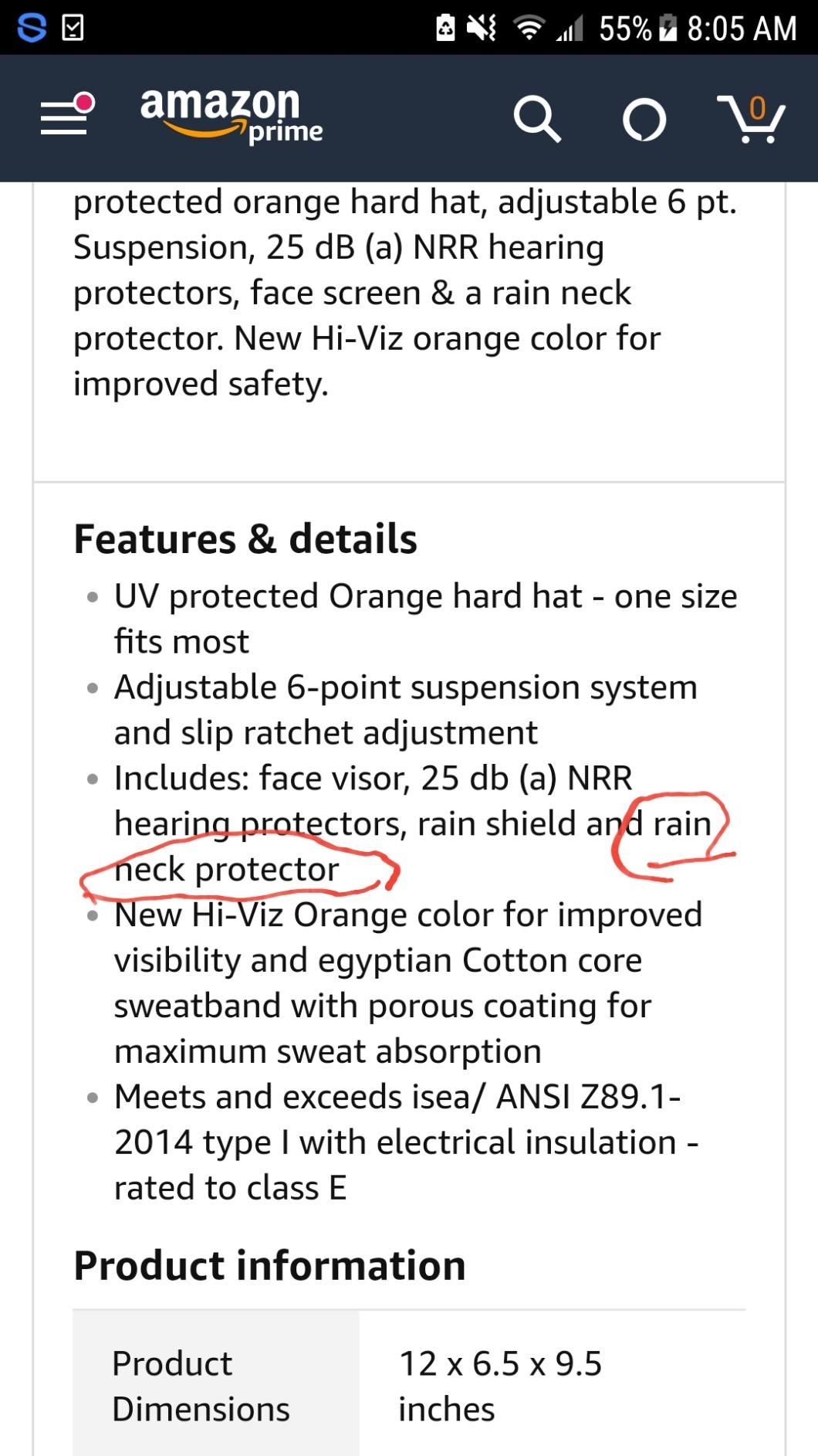 Husqvarna 592752601 Chainsaw Helmet with Metal Mesh Face Shield, Adjustable Ear Muffs for Hearing Protection, and Sun Peak, HDPE Forestry Helmet Shell, Orange customer photo 2