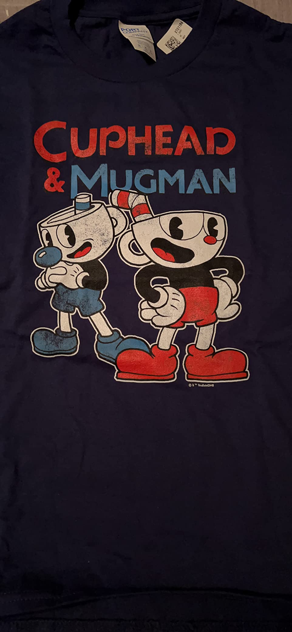 Cuphead & Mugman Black Classic Fit T-Shirt - Adult Crew Neck Short Sleeve customer photo 1