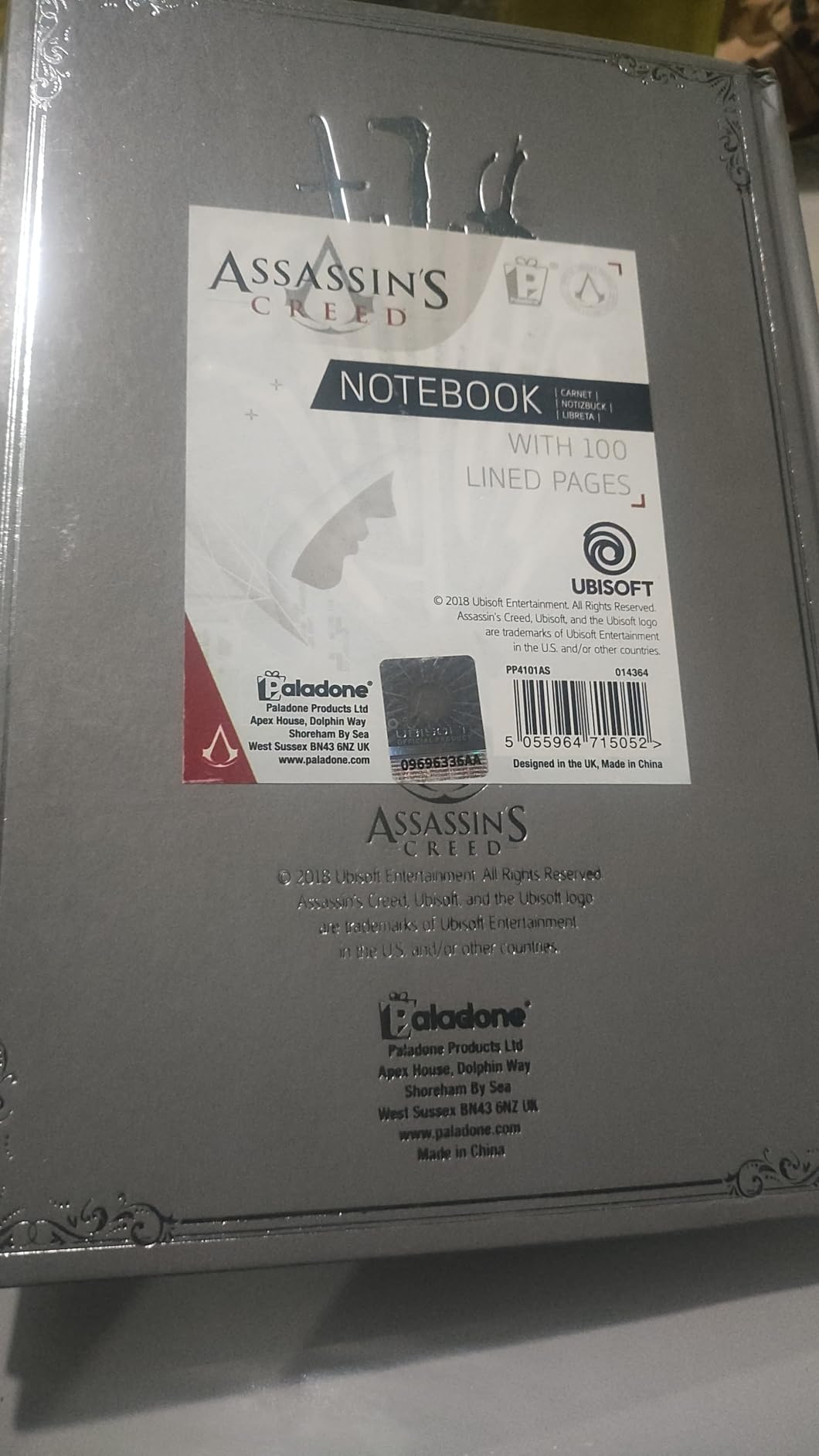 Assassin's Creed Notebook- Lined Hardcover- 200 Pages | 200-Page Lined Hardback, Silver Foil Logo, Great for Gamers and Collectors customer photo 2