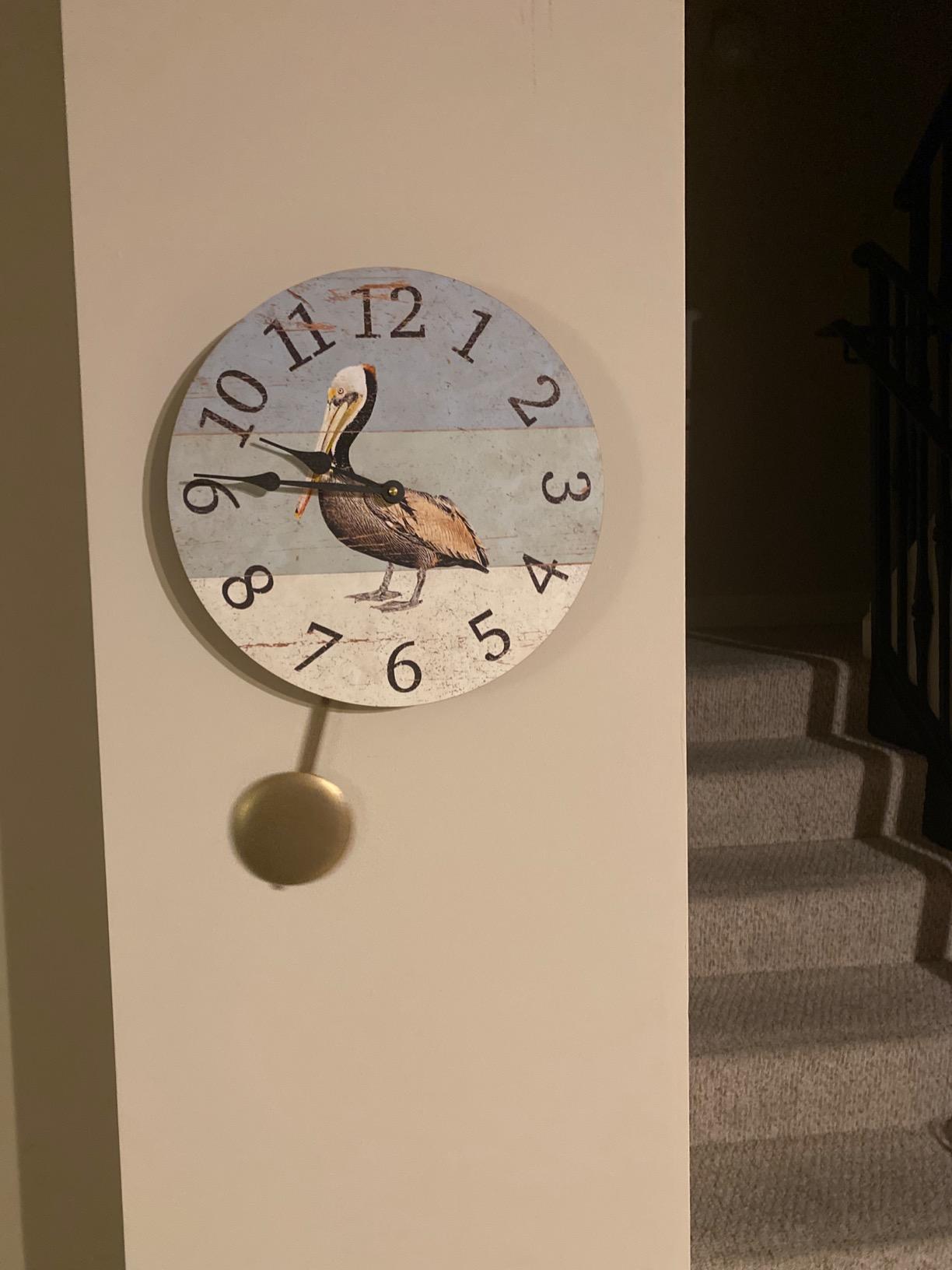 Pelican Beach Clock- Beach Themed Wall Clock customer photo 1