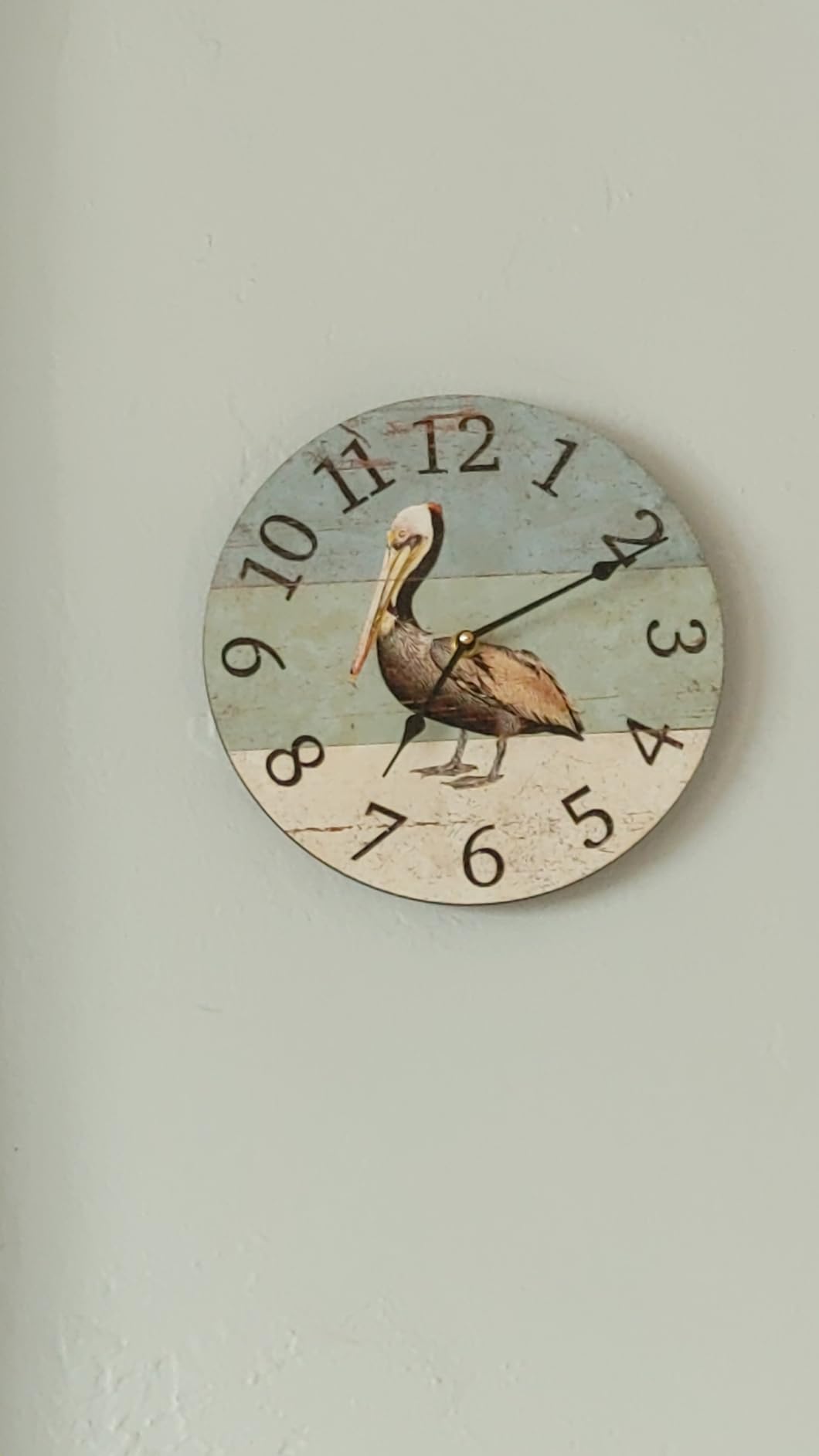 Pelican Beach Clock- Beach Themed Wall Clock customer photo 2