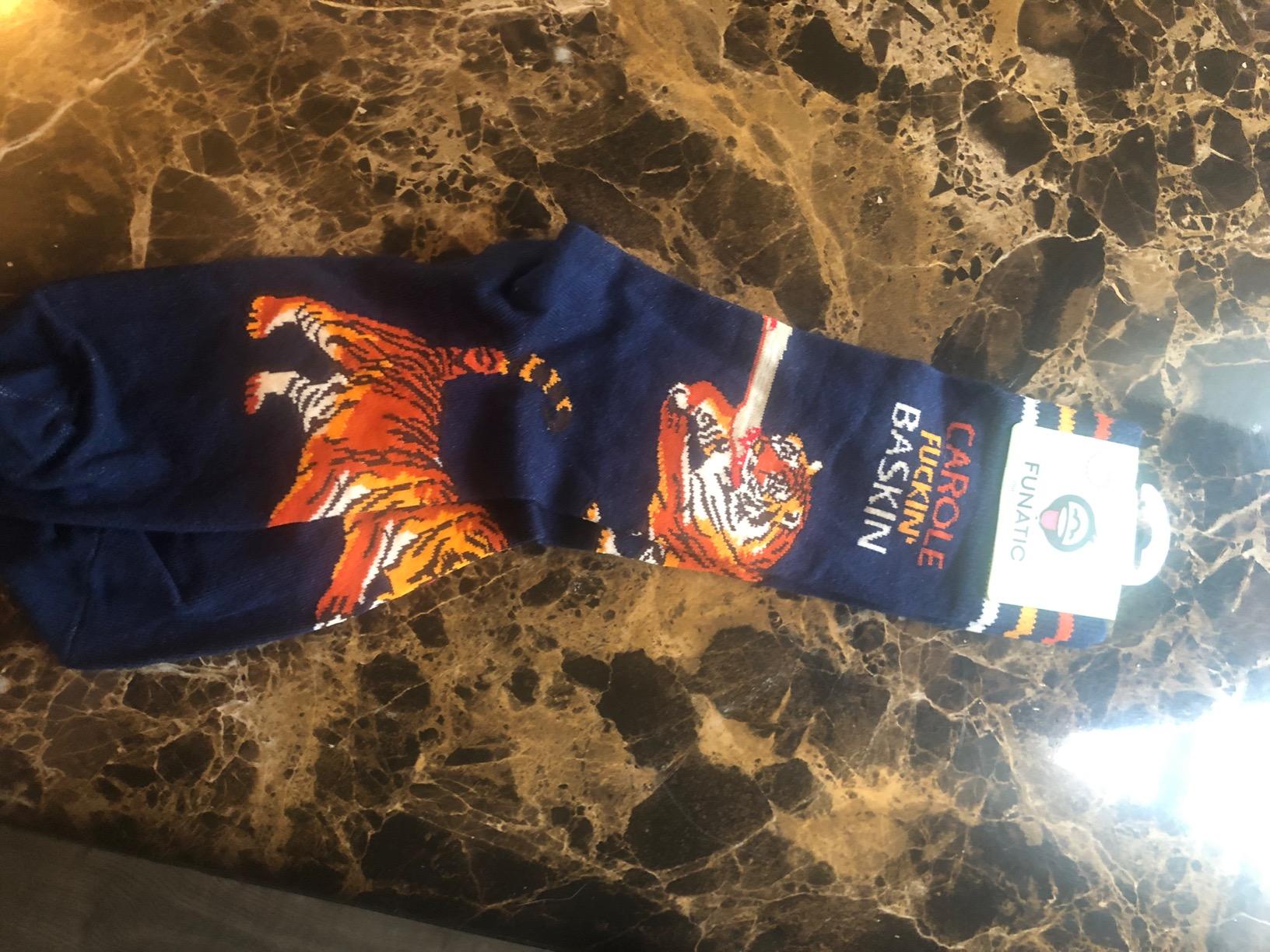 FUNATIC Funny and Crazy Socks with Sayings - Fun Gifts for Women Men Adult customer photo 2