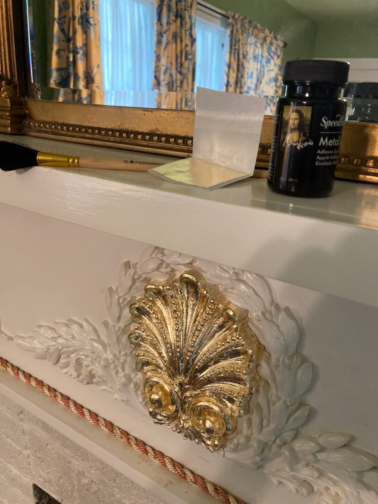 Slofoodgroup Gilding Brush, Gold Duster Brush Round Oval (Size 2) customer photo 2