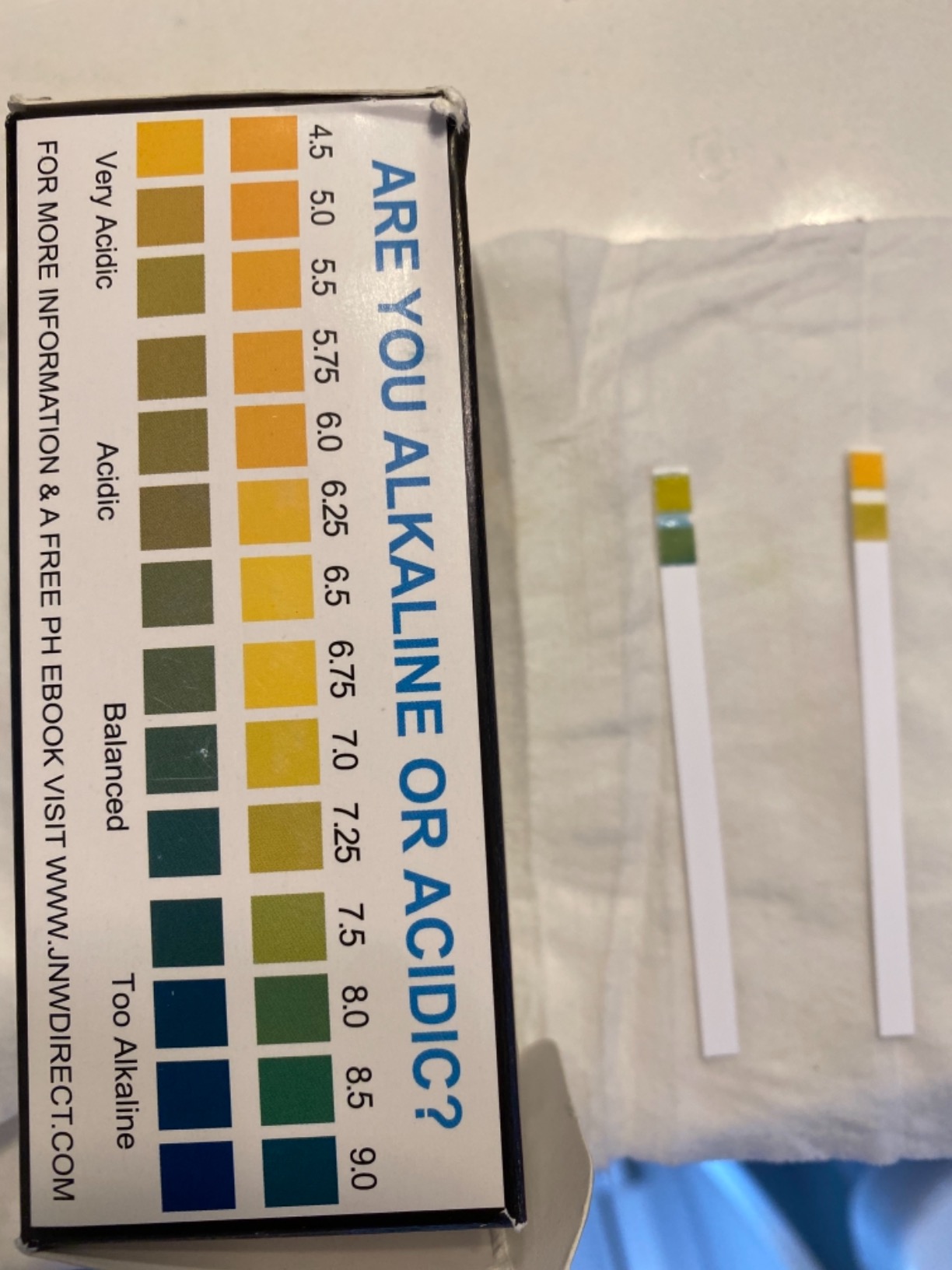 JNW Direct pH Test Strips for Urine and Saliva - 150 Litmus Paper Strips | 4.5 to 9.0 Range with Easy Color Chart customer photo 2