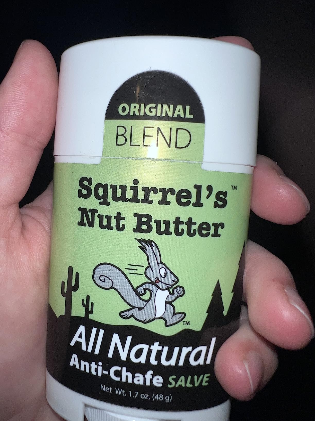 Squirrel's Nut Butter Anti Chafing Stick, Natural Chafe Prevention, 1.7 oz customer photo 1