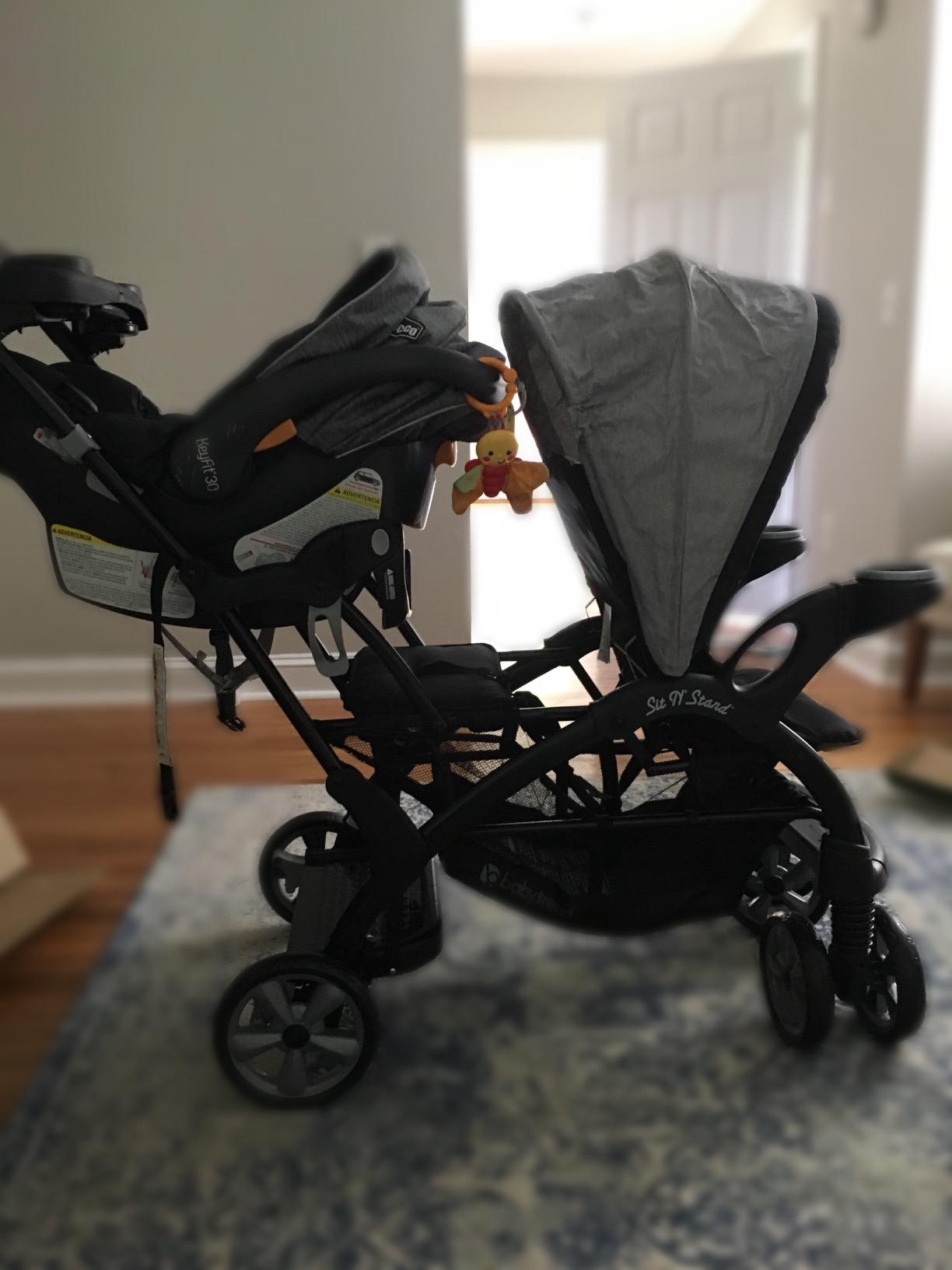 Baby Trend Sit N' Stand Ultra Double Stroller with Canopy, Morning Mist customer photo 2