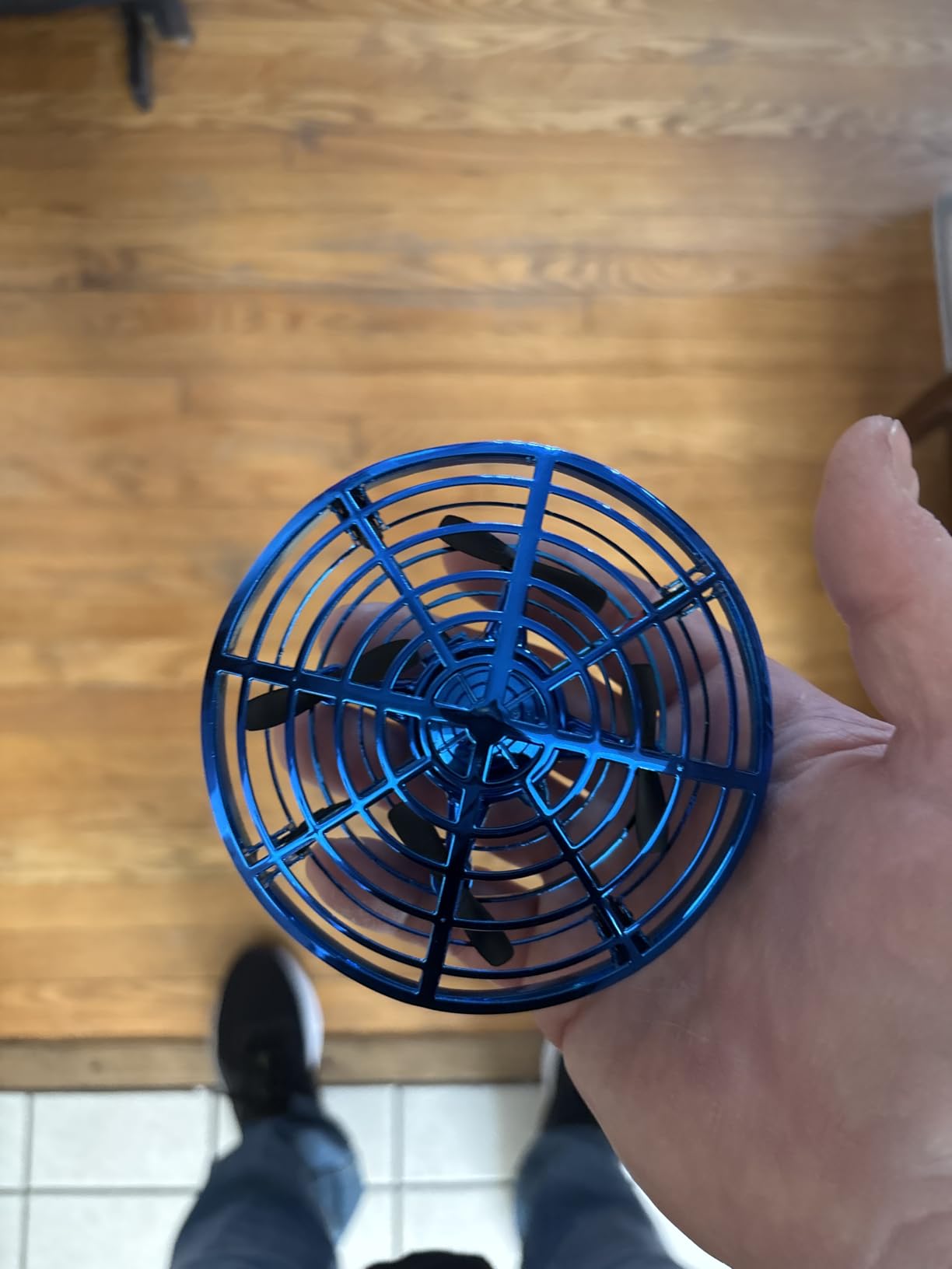 Force1 Scoot Hand Operated Drone for Kids or Adults - Hands Free Motion Sensor Mini Drones, Easy LED Indoor Rechargeable UFO Toy Flying Orb Ball Drone Toys for Boys and Girls (Blue) customer photo 1