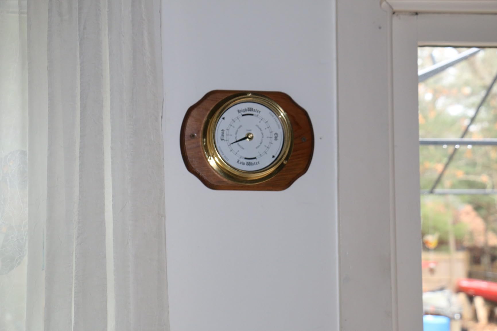 Tide Clock Traditional TideClock Heavy Lacquered Brass (1/2kg) Classic Nautical Clock Gift Tidal Fishing Coastal Clock Handmade in England customer photo 2