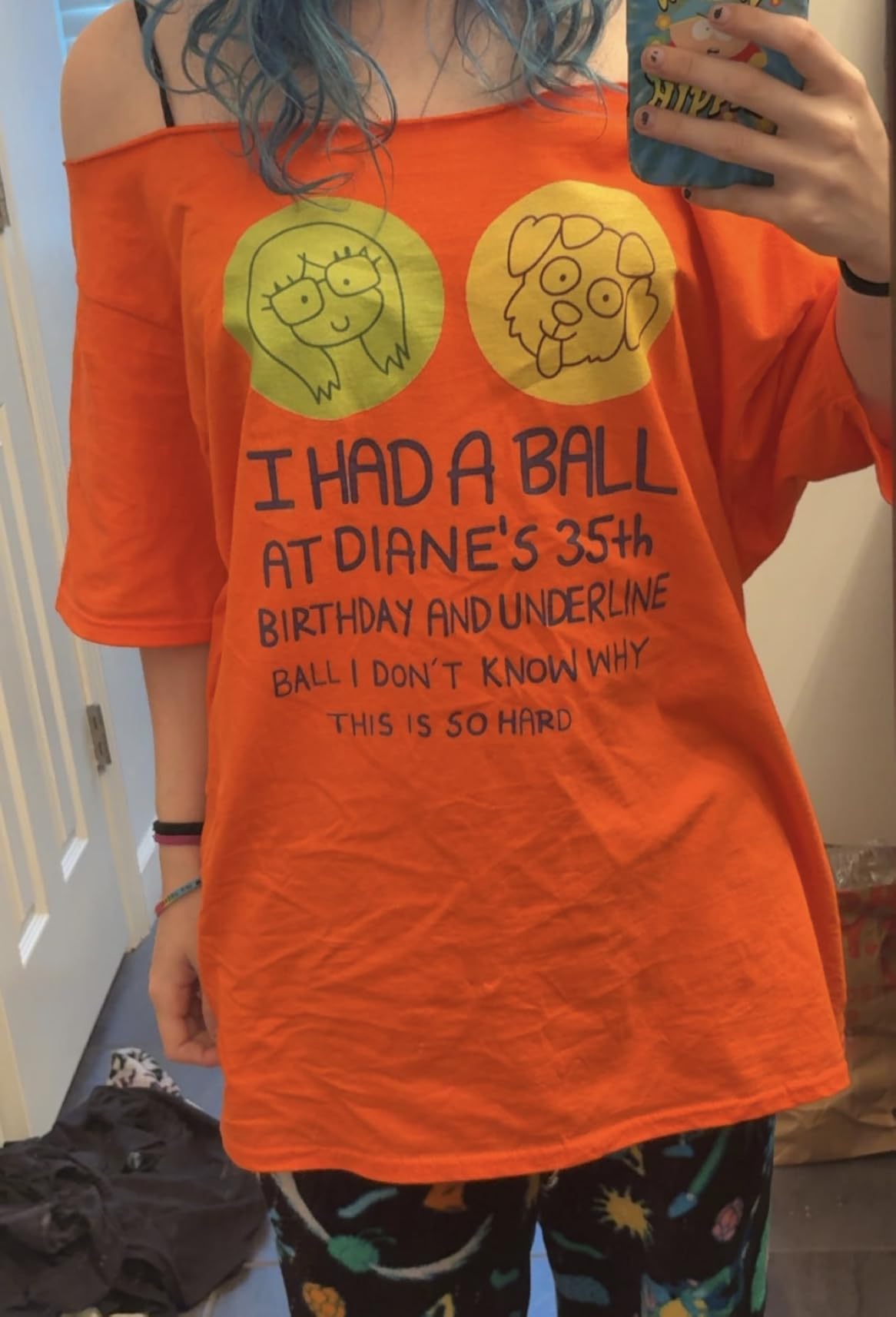 I Had A Ball at Diane's 35th Birthday T Shirt T-Shirt customer photo 1