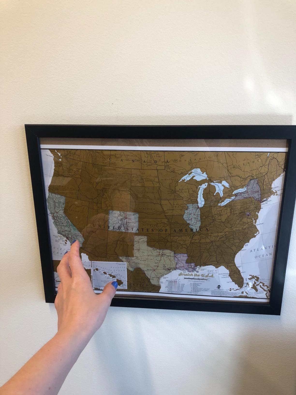 Scratch Off Map of the United States - USA Wall Map - National Parks customer photo 2