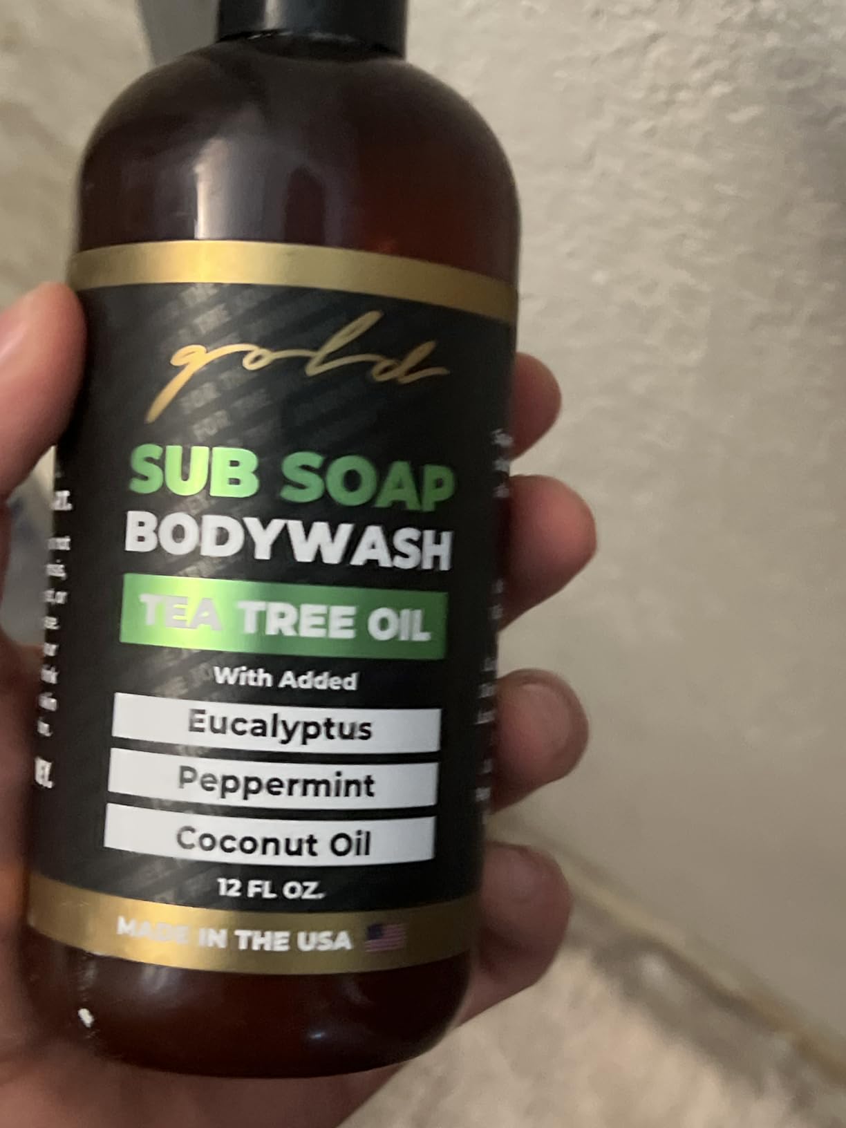 Gold BJJ Submission Soap Body Wash - Shower Gel Packed with Tea Tree Oil for Jiu Jitsu, Wrestling, MMA, and Boxing customer photo 1