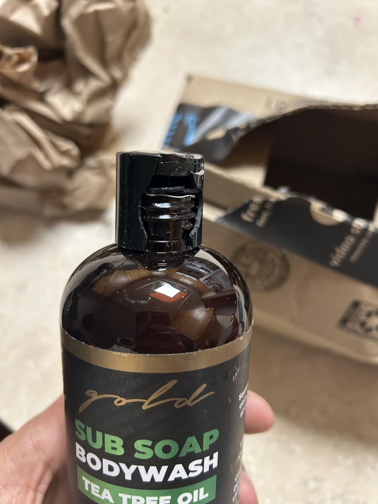 Gold BJJ Submission Soap Body Wash - Shower Gel Packed with Tea Tree Oil for Jiu Jitsu, Wrestling, MMA, and Boxing customer photo 2