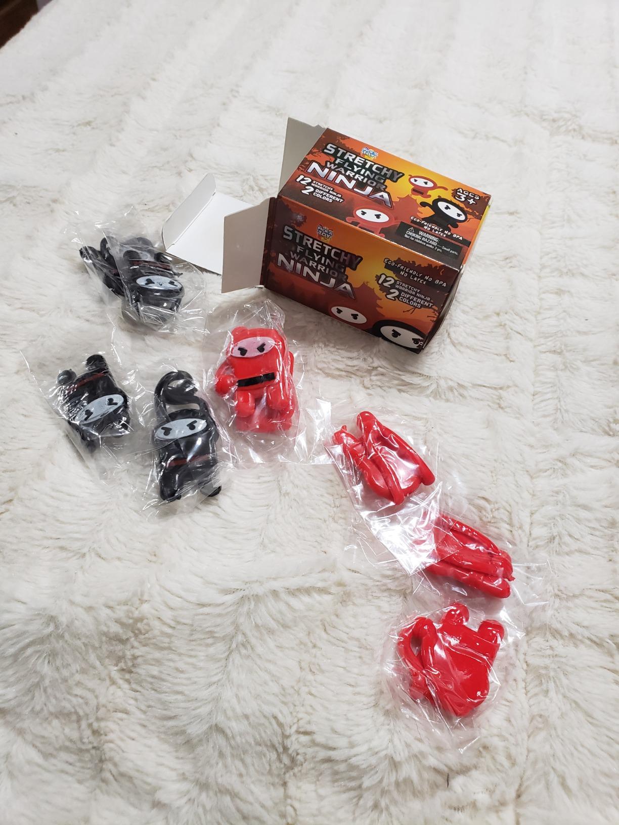 Slingshot Toys 12 Pack Stretchy Sticky Flying Ninjas Party Favors Ages 5-12 | Great for birthdays, classrooms, treasure-box & teacher prizes customer photo 1