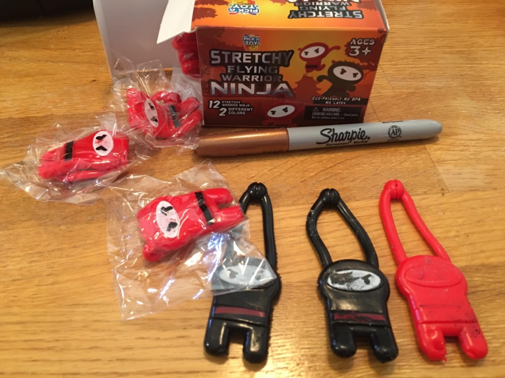 Slingshot Toys 12 Pack Stretchy Sticky Flying Ninjas Party Favors Ages 5-12 | Great for birthdays, classrooms, treasure-box & teacher prizes customer photo 2