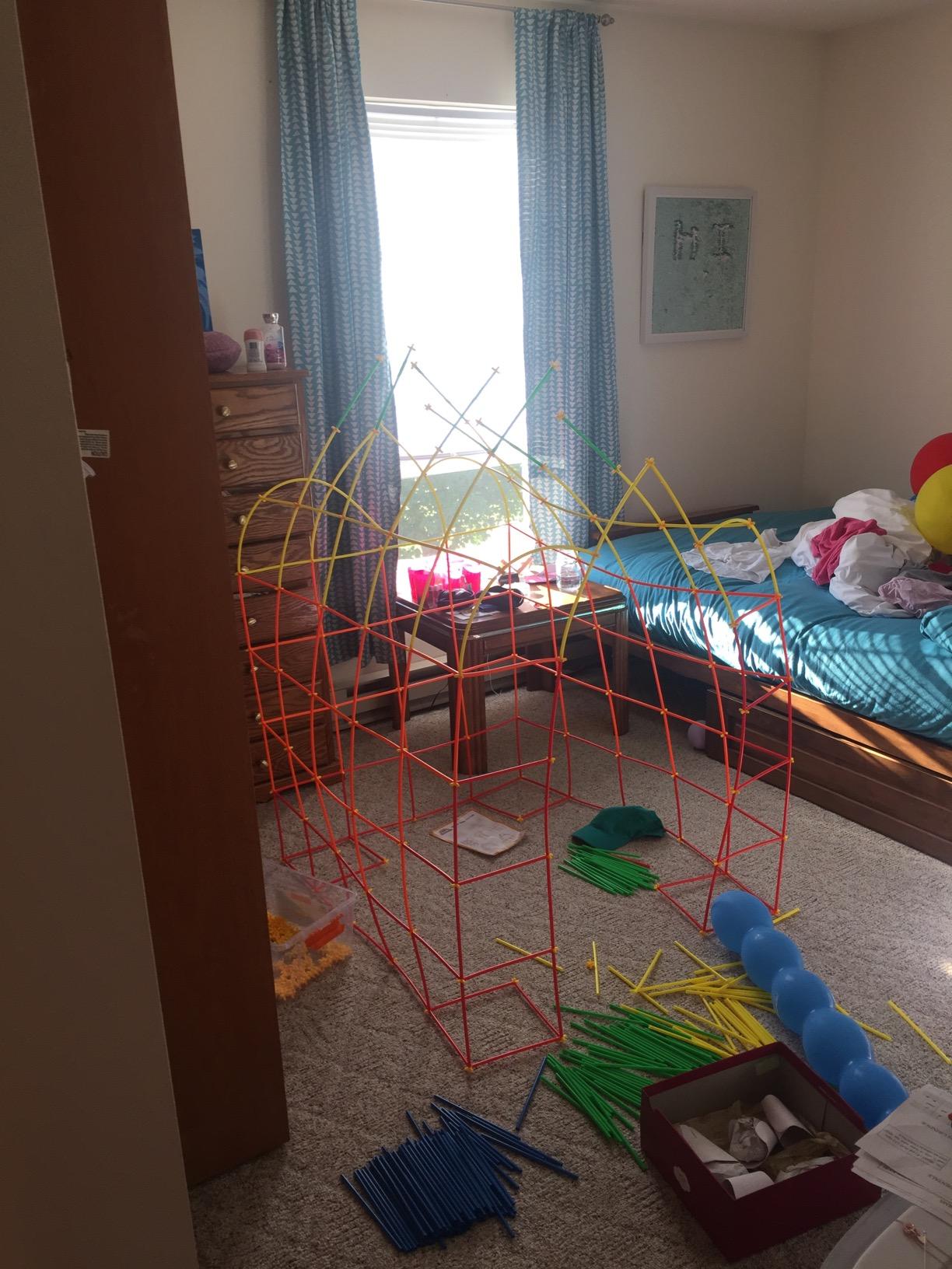 Straw Constructor STEM Building Toys 800 pcs-Colorful Interlocking Plastic Enginnering Toys- Fun- Educational- Safe for Kids- Develops Motor Skills-Construction Blocks- Best Gift for Boys and Girls customer photo 2