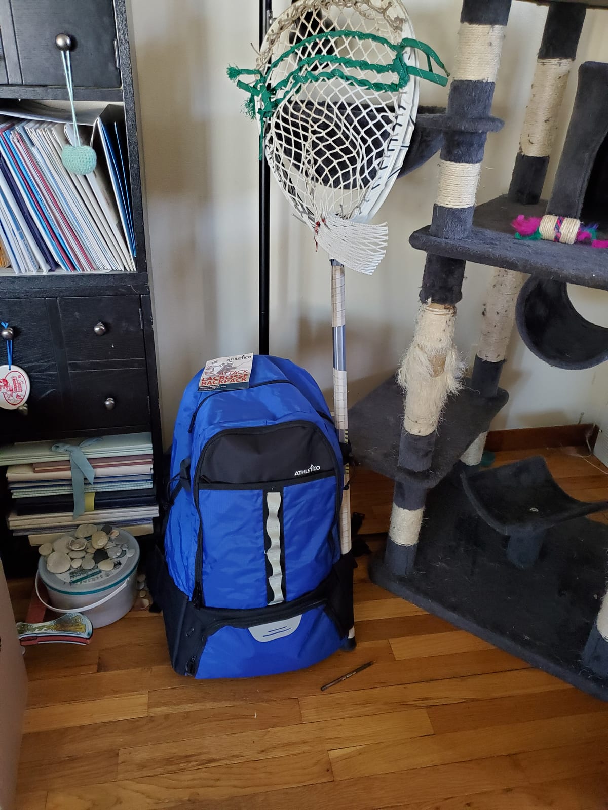 Athletico Lacrosse Bag - Extra Large Backpack for Field Hockey Equipment - Two Stick Holders and Separate Cleats Compartment customer photo 1