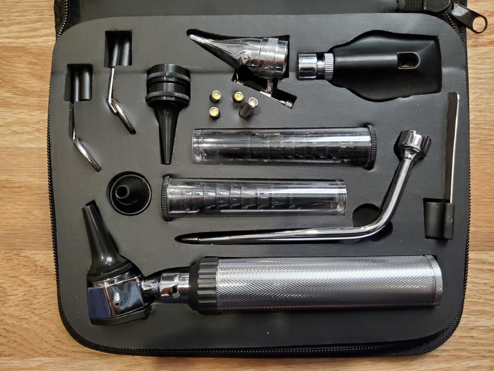Zyrev Otoscope Oph Diagnostic Set - 36 Piece Medical and Nursing Student Otoscope/Opthalmoscope Diagnostic Kit - with Leather Case for Educational and Professional Settings (Regular) customer photo 2