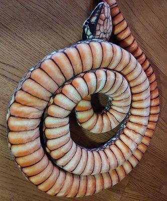 TigerHart Bernard The Brown Python - 9.5 Foot Long Stuffed Animal Plush Snake customer photo 1