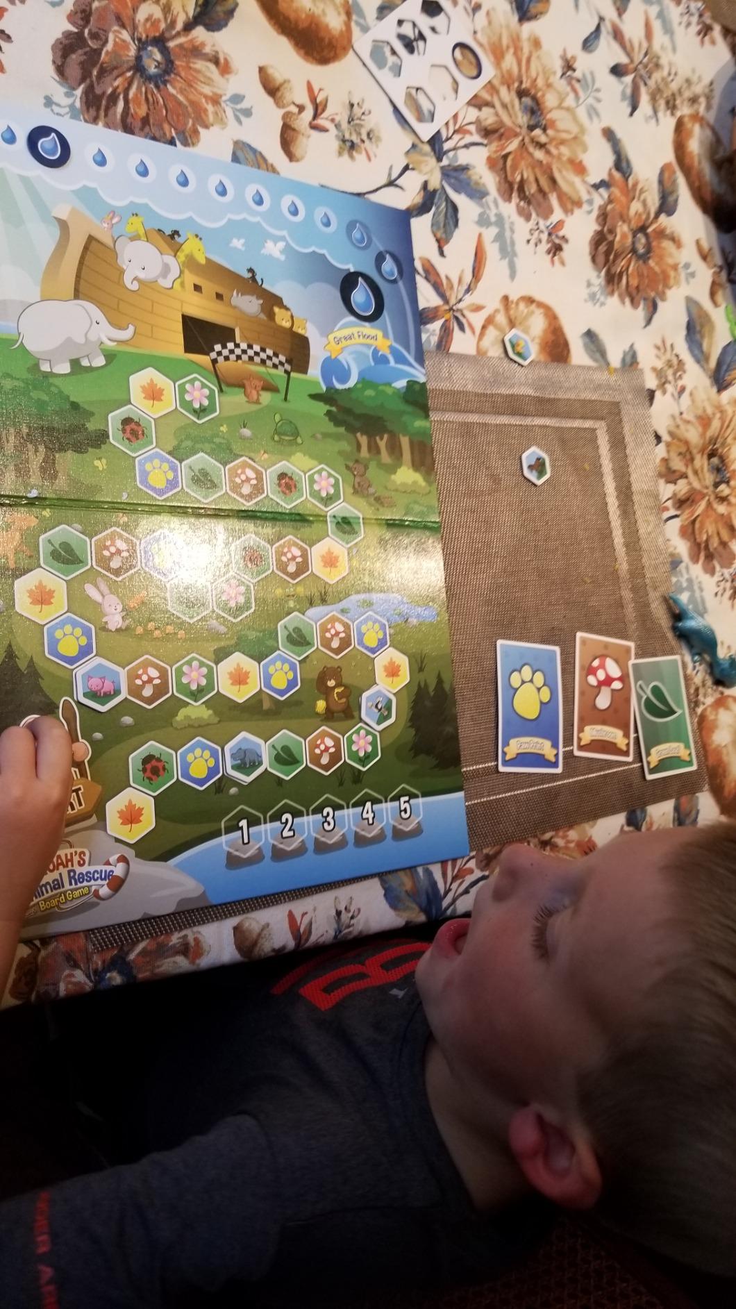 Noah's Animal Rescue Cooperative Bible Board Game for Kids Ages 4 and Up customer photo 1