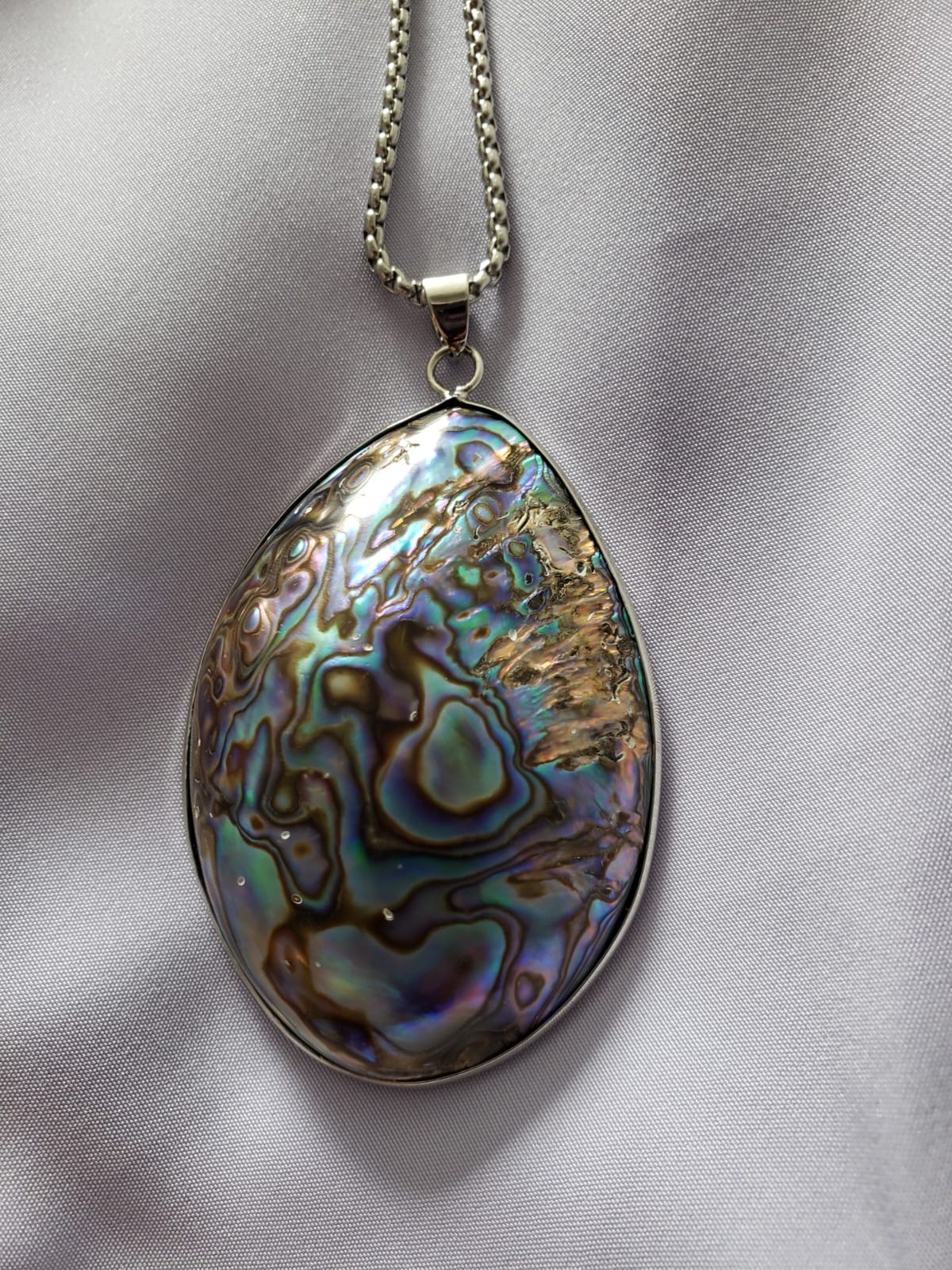 TUMBEELLUWA Sea Shell/Abalone Shell Pendant Necklace for Women Men customer photo 1
