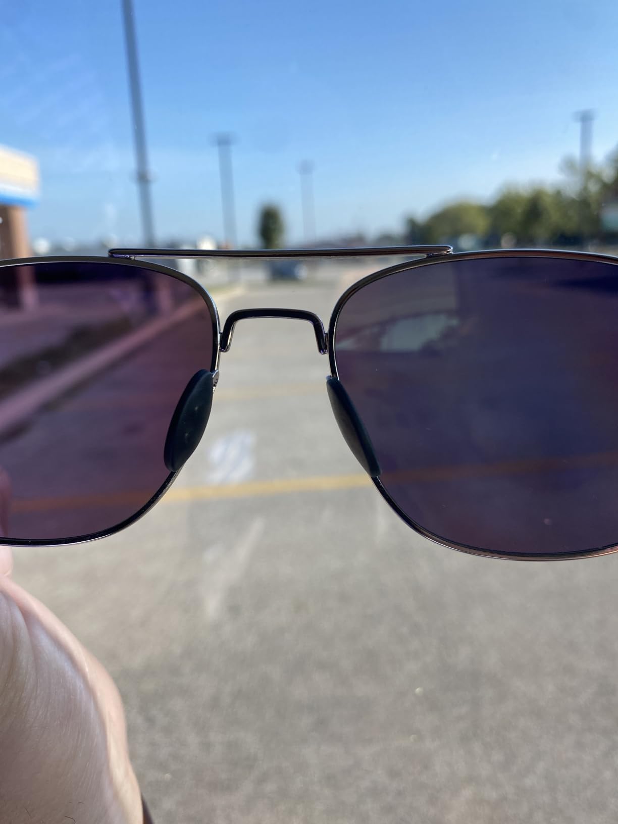 SUNGAIT Men's Military Style Polarized Pilot Aviator Sunglasses Bayonet Temples customer photo 2