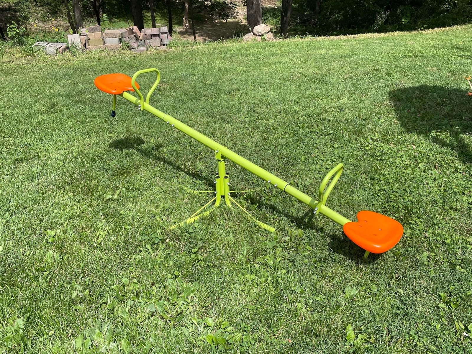 Nova Microdermabrasion Kids Seesaw Swivel Teeter-Totter Home Playground Equipment, 360 Degrees Rotating Safe, Outdoor Fun Toy Set for Kids, Toddlers, Boys, Children (2 Seats) customer photo 2