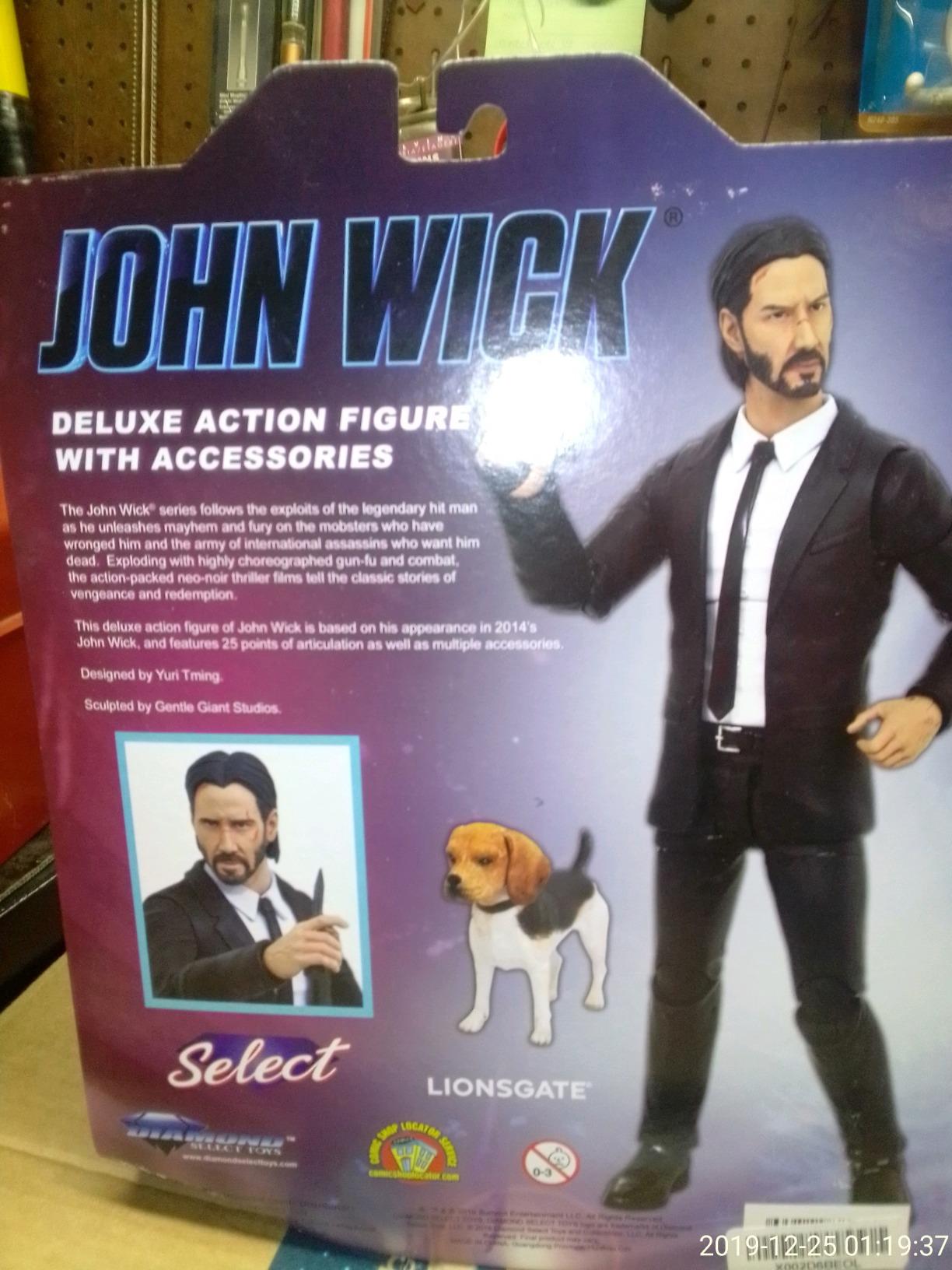 John Wick Select Action Figure, Black | John Wick Select 7 Inch Action Figure - John Wick & Dog customer photo 2