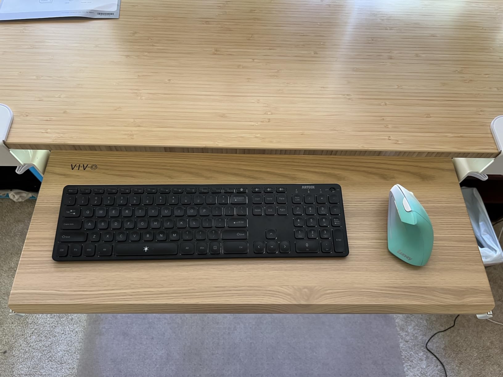 VIVO Black Clamp-on 27 x 11 in Keyboard Tray, MOUNT-KB05E customer photo 2