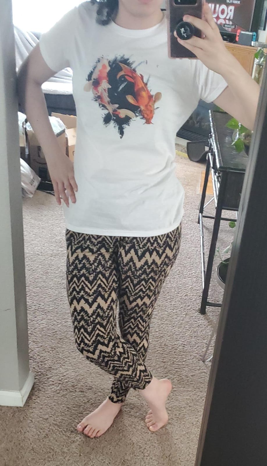 Japanese Koi Fish I Koi Carp Pond Japan Tattoo T-Shirt customer photo 1