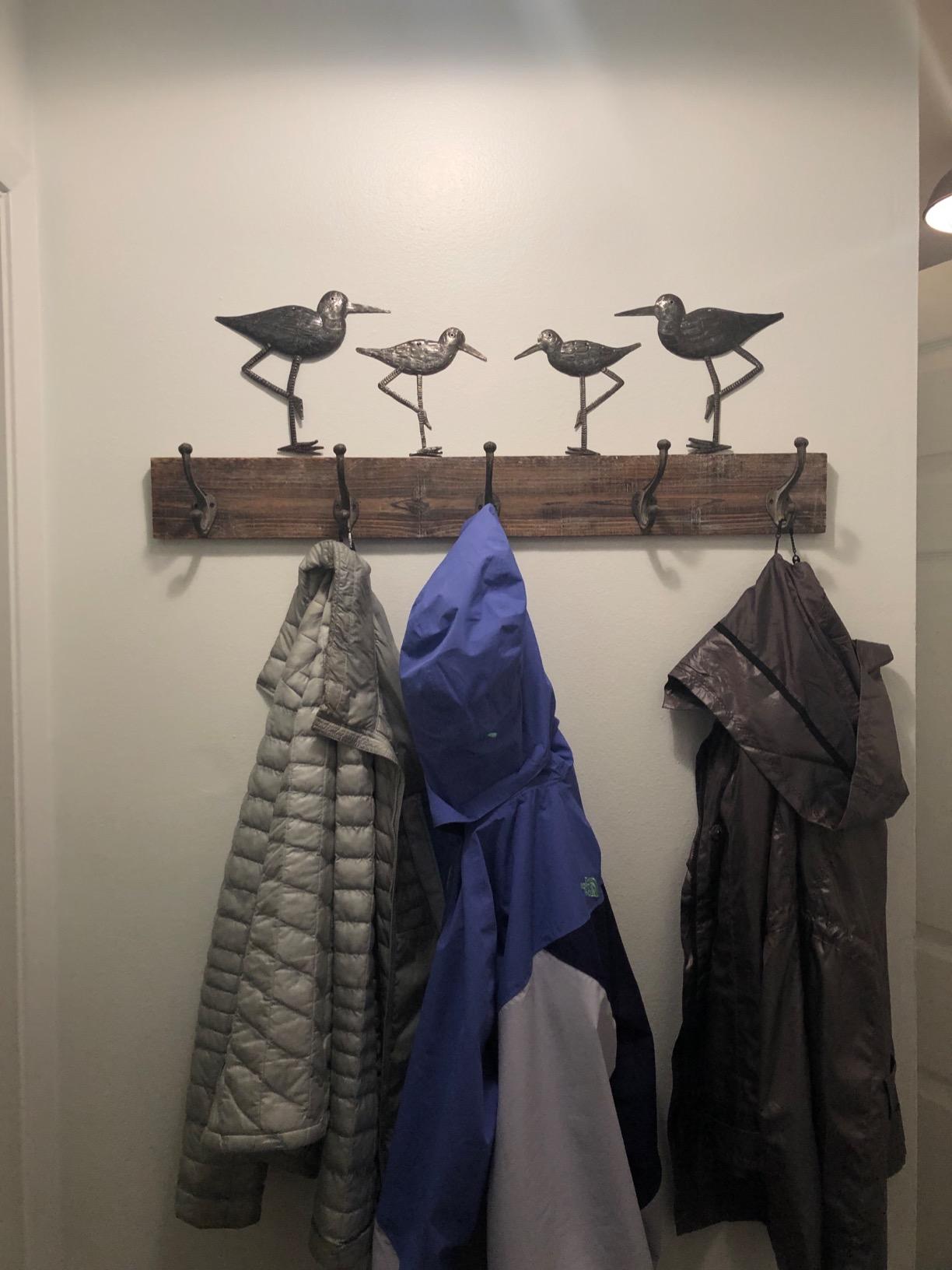Sandpiper Coastal Birds, Nautical Ornamental Sea Bird, Decorative Home Art, Nature Inspired Wall Hanging, Figurine, Handmade in Haiti, 4, Large and Small, 8.5 In. X 9 In., 6.5 In. X 6.5 In. customer photo 2